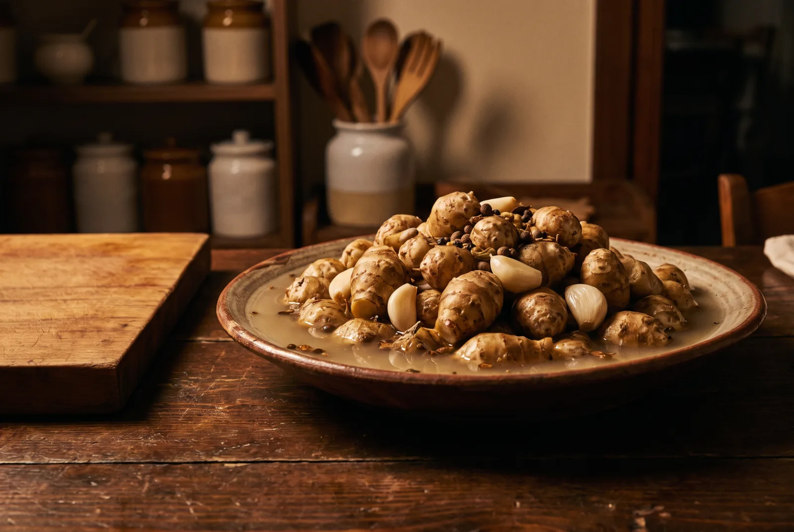 Jerusalem Artichoke Pickles | Tangy Winter Pickles