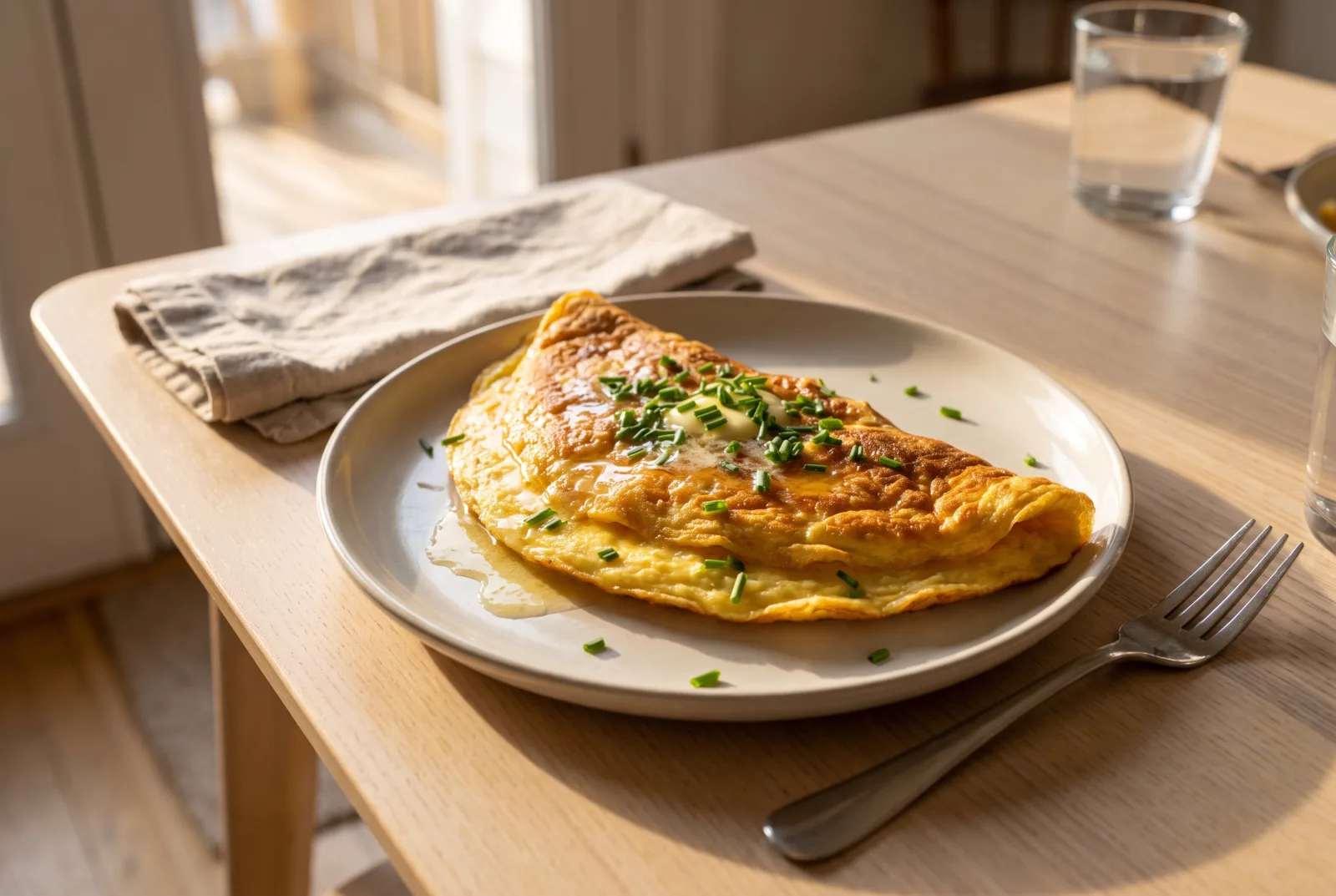 French Omelet | Buttery, Soft Breakfast Omelet