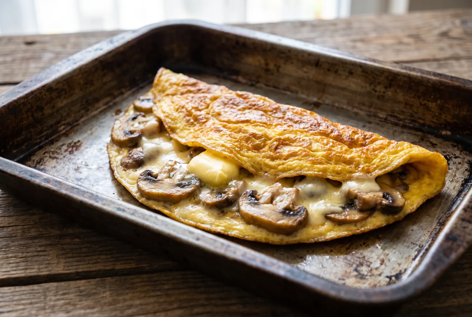 Creamy Mushroom Omelet | Baked in Individual Ramekins
