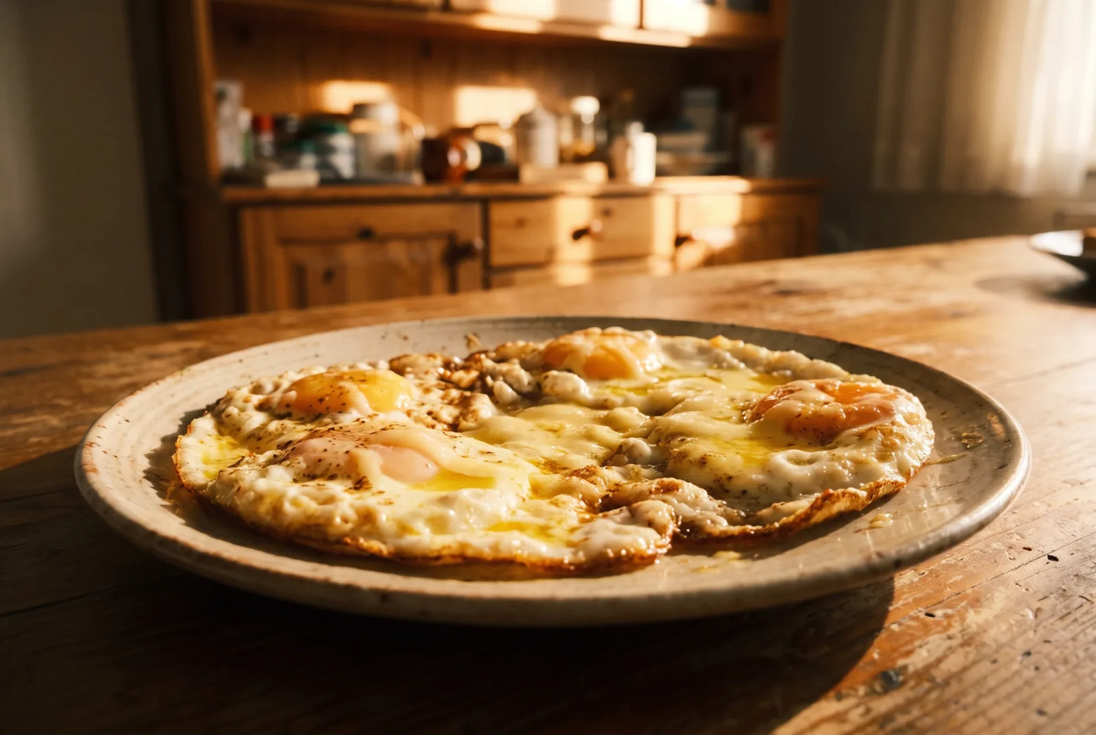 Pan-Fried Eggs with Kashar Cheese | Simple Breakfast