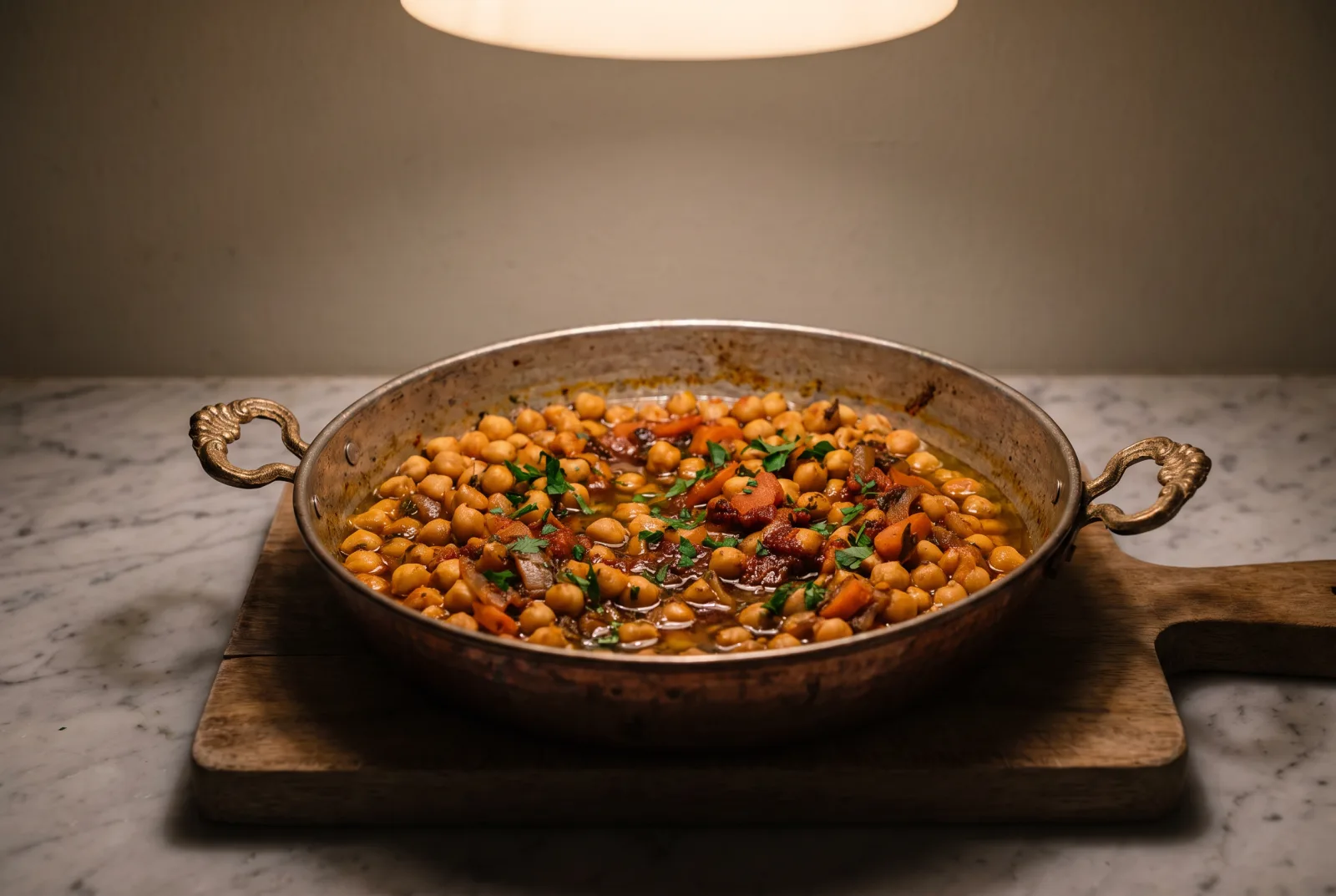 Turkish Chickpeas in Olive Oil | Home-Style Tomato Sauce