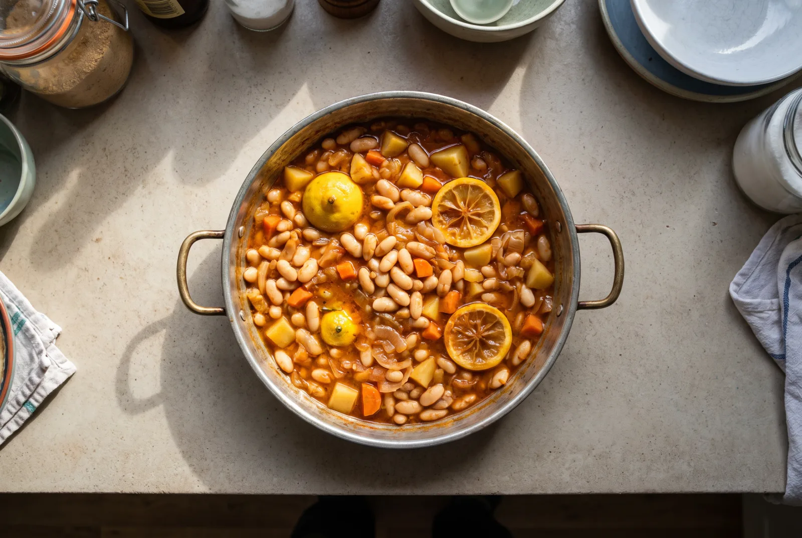 Turkish White Bean Pilaki | Served Cold