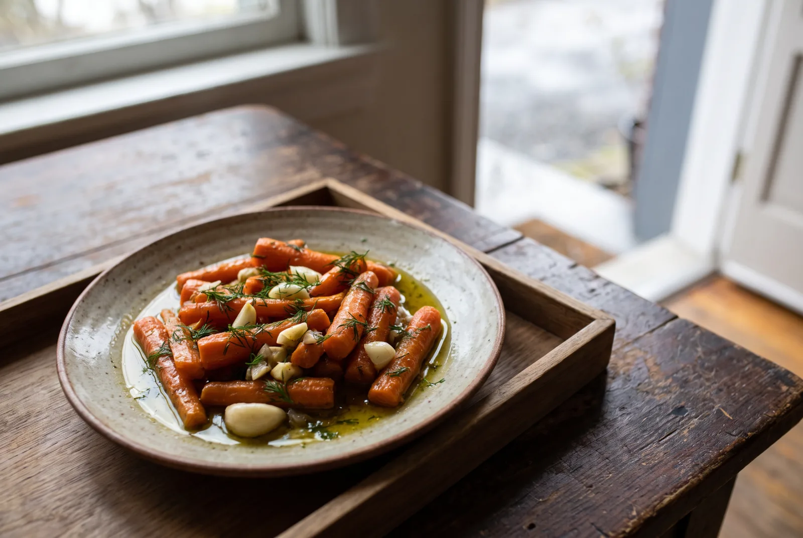 Olive Oil-Braised Carrots | Chilled Garlic Meze