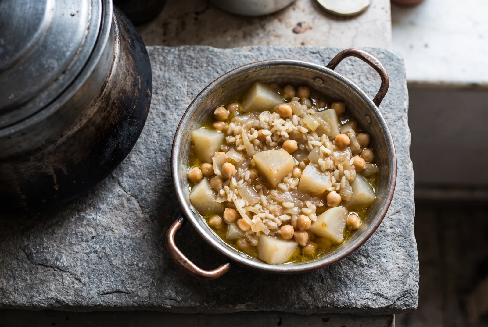 Turnips with Olive Oil | A Winter Vegetable Dish with Chickpeas