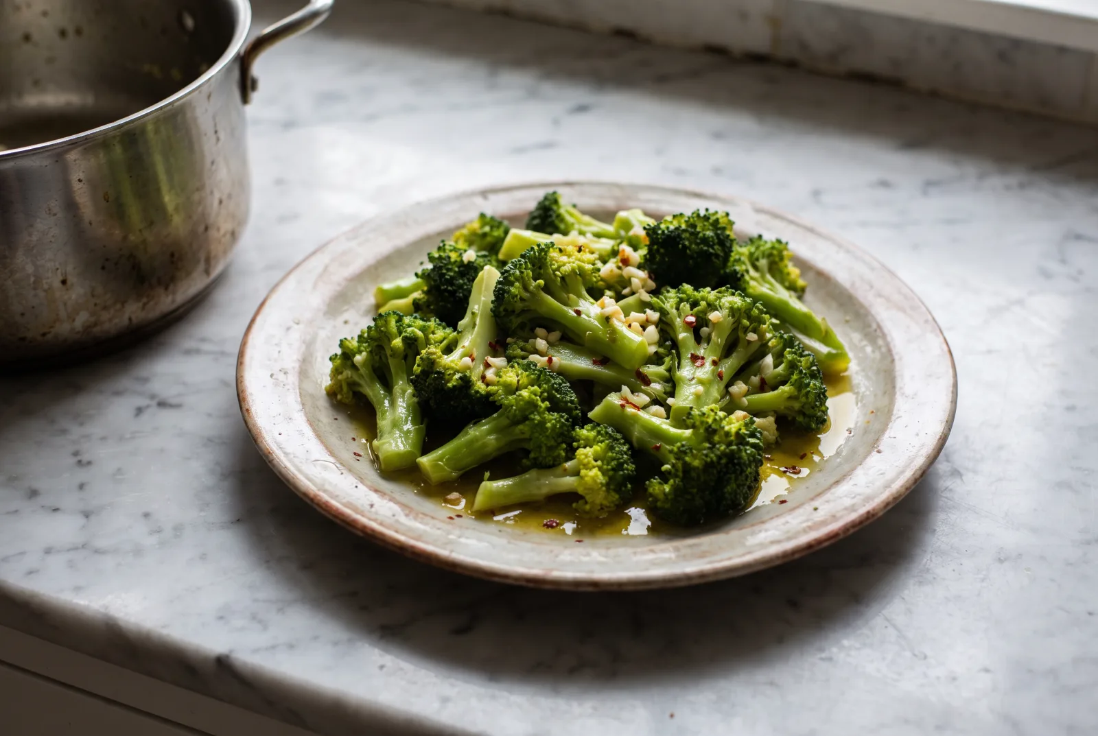 Olive Oil Broccoli with Lemon | Chilled Meze