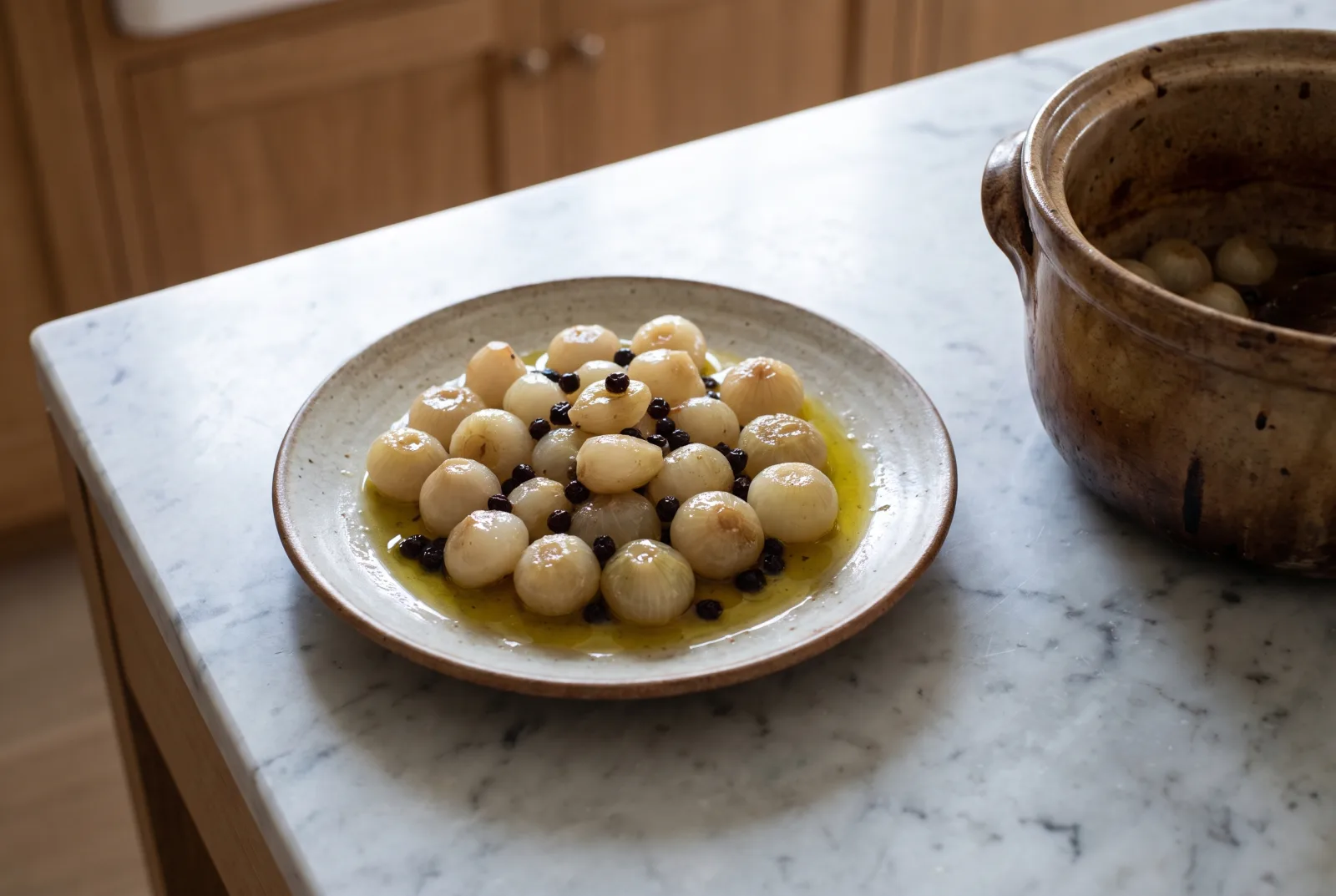 Aegean-Style Olive Oil Shallots with Dried Currants
