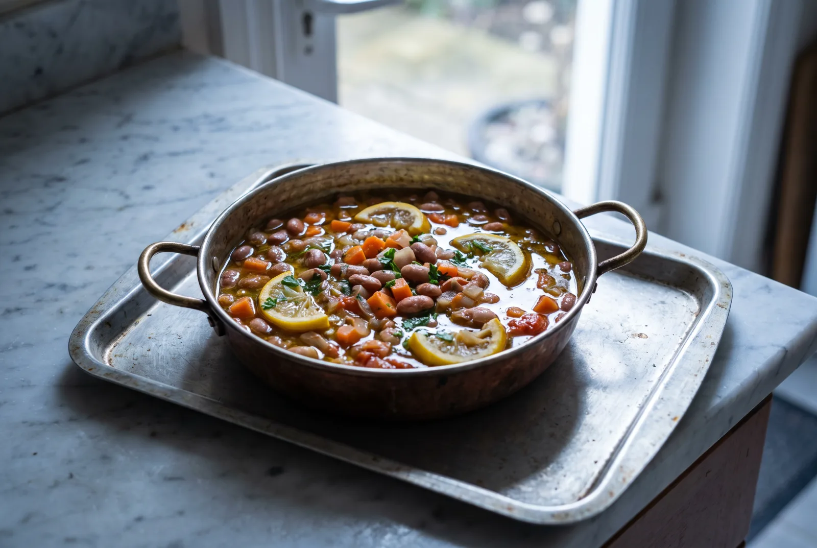 Barbunya — Turkish Olive Oil-Braised Borlotti Beans
