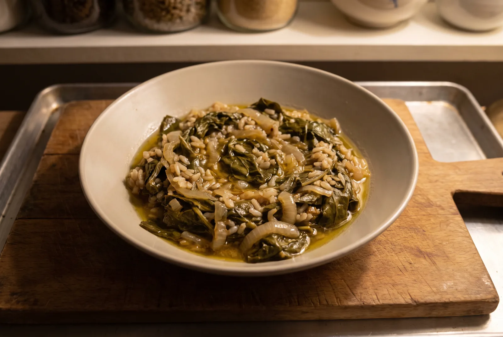 Sorrel with Olive Oil and Rice | Aegean-Style