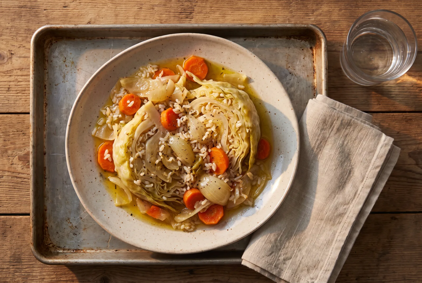 Home-Style Cabbage with Olive Oil and Carrots