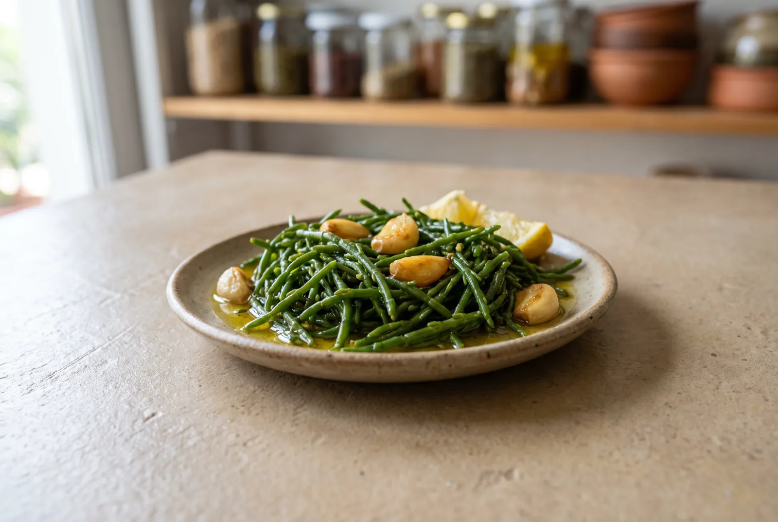 Olive Oil Samphire | Garlicky Coastal Meze