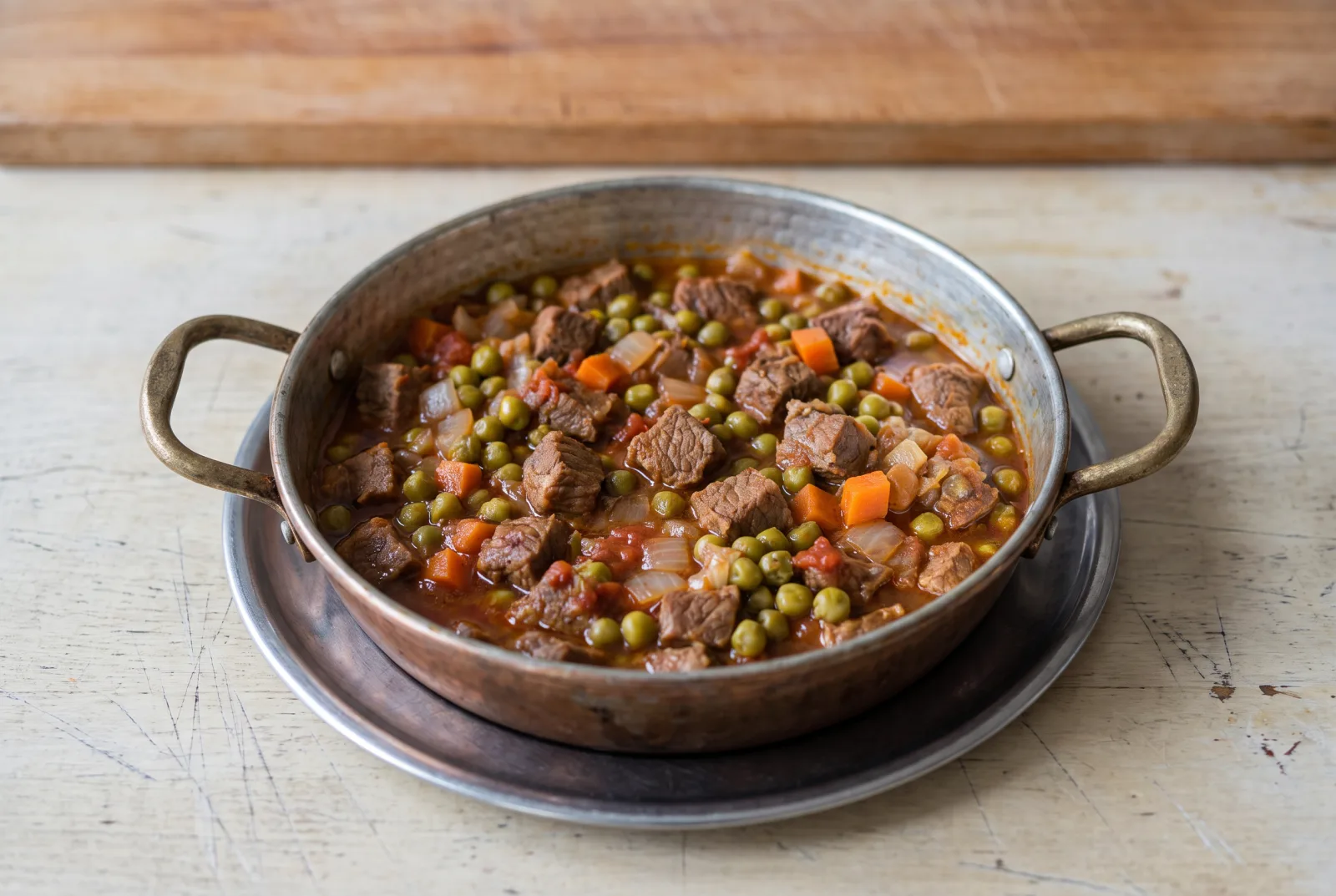 Etli Bezelye | Turkish Beef and Pea Stew, Kavurma-Style