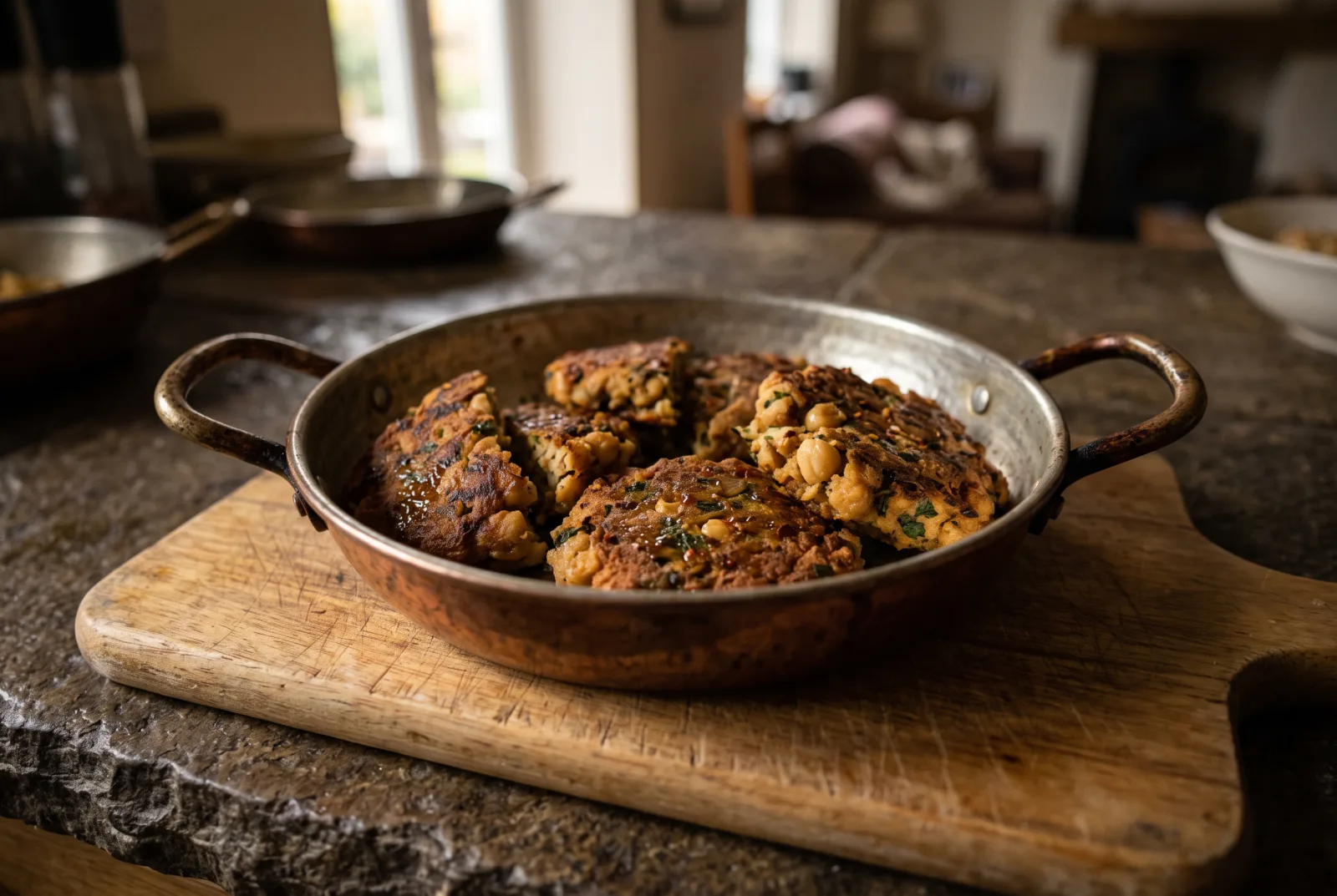 Oven-Baked Chickpea Patties | Crispy Meatless Köfte