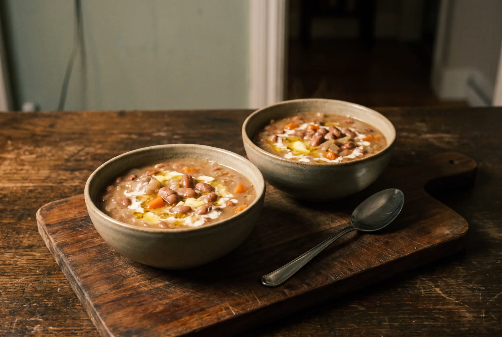 Creamy Cranberry Bean Soup, Homemade Style