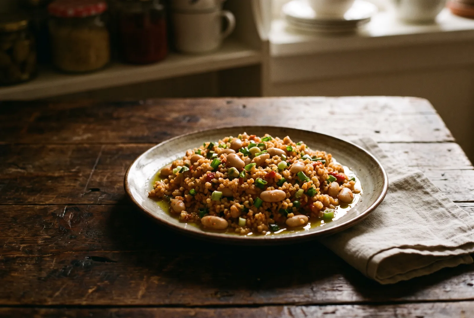 Kisir | Turkish Bulgur Salad with Beans