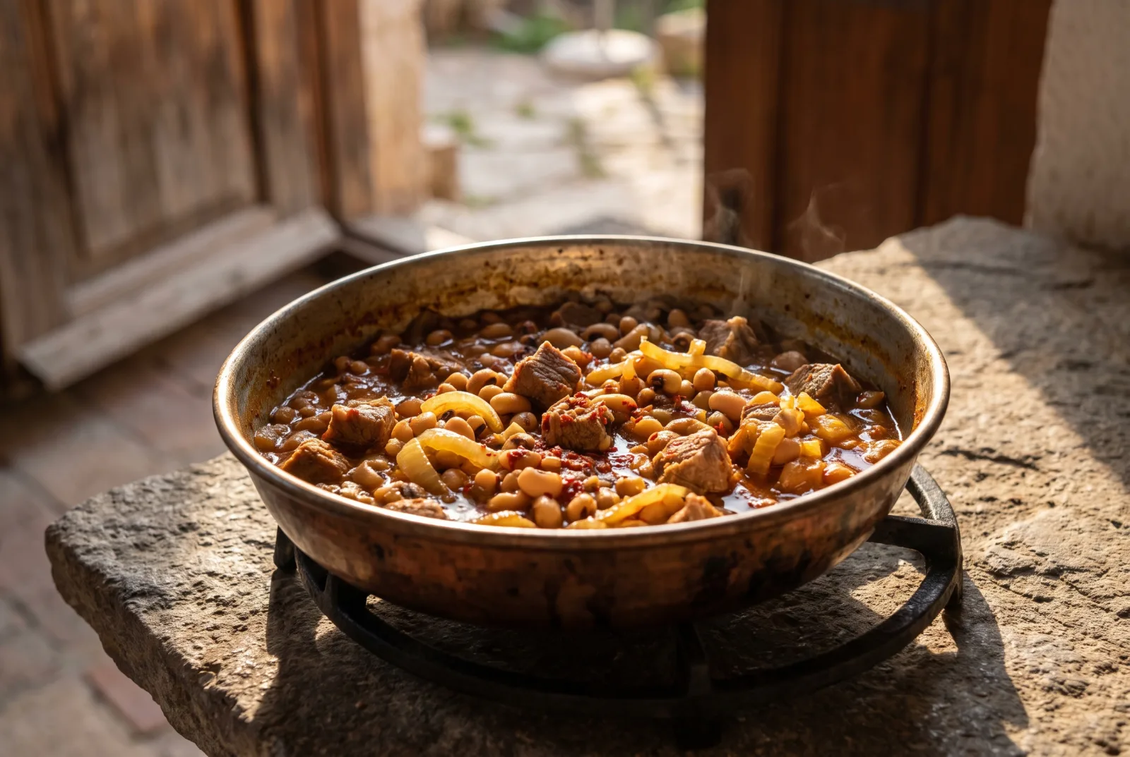 Lamb and Black-Eyed Peas | Turkish-Style Skillet Stew