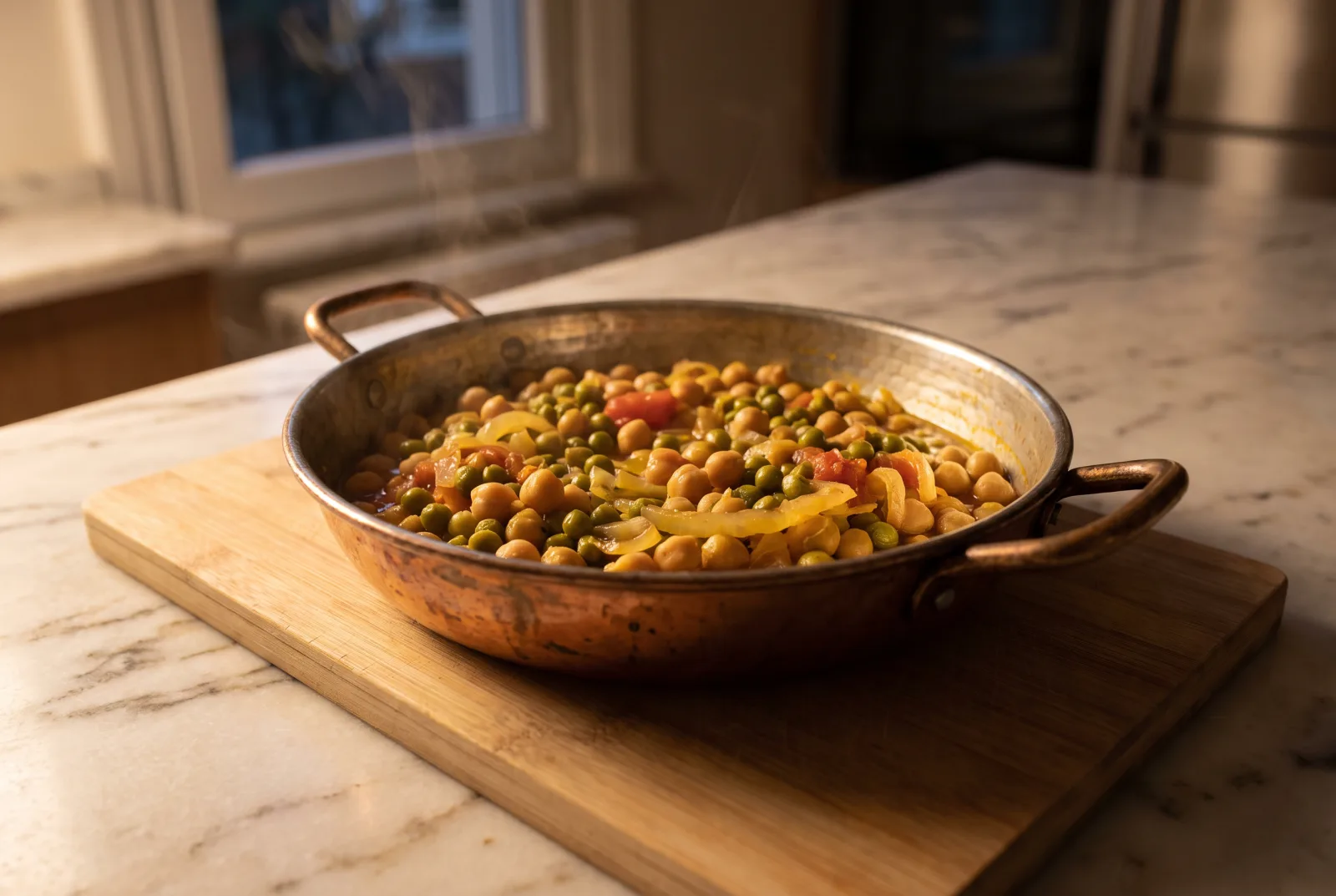 Chickpea and Pea Stew — Turkish Home-Style