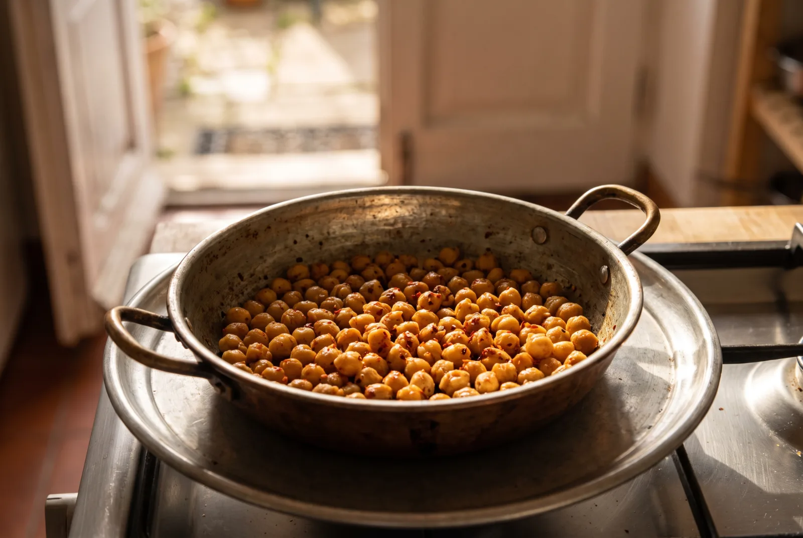 Oven-Roasted Chickpeas | A Crispy Snack