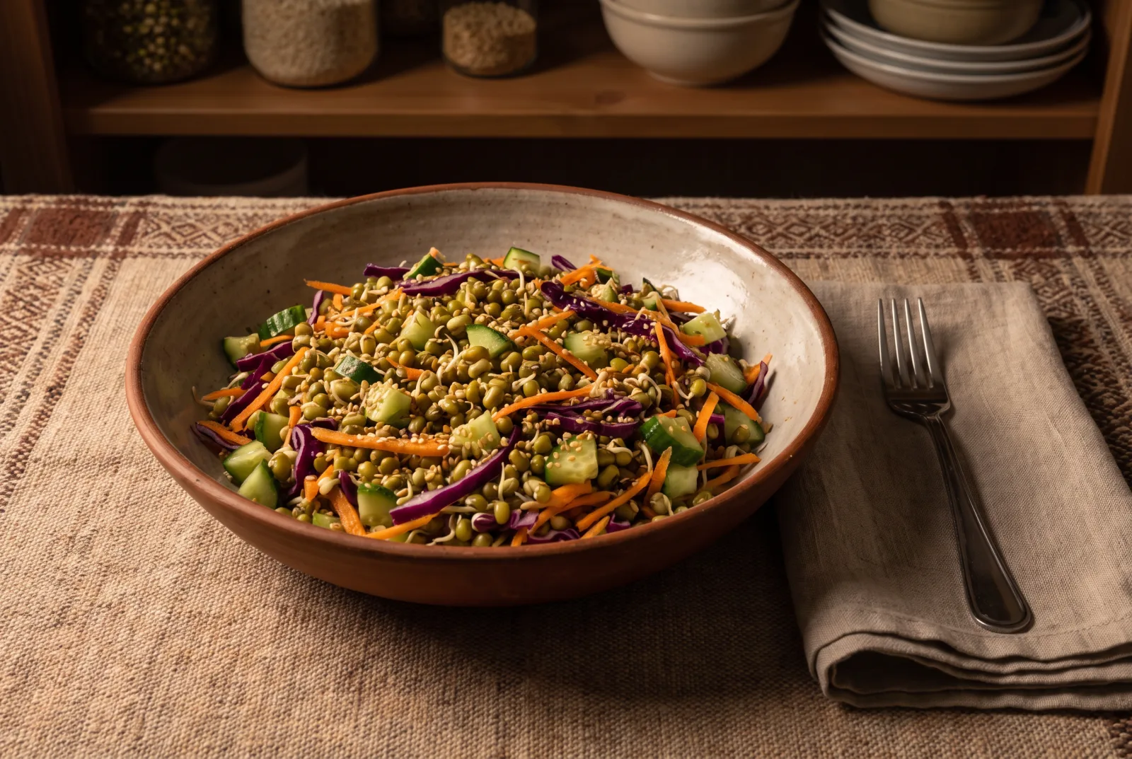 Mung Bean Sprout Salad | Fresh and Crunchy