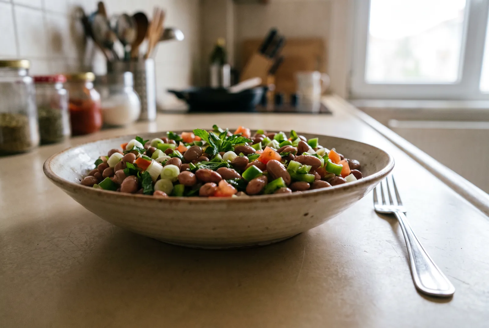 Borlotti Bean Salad | Refreshing Mint Side Dish
