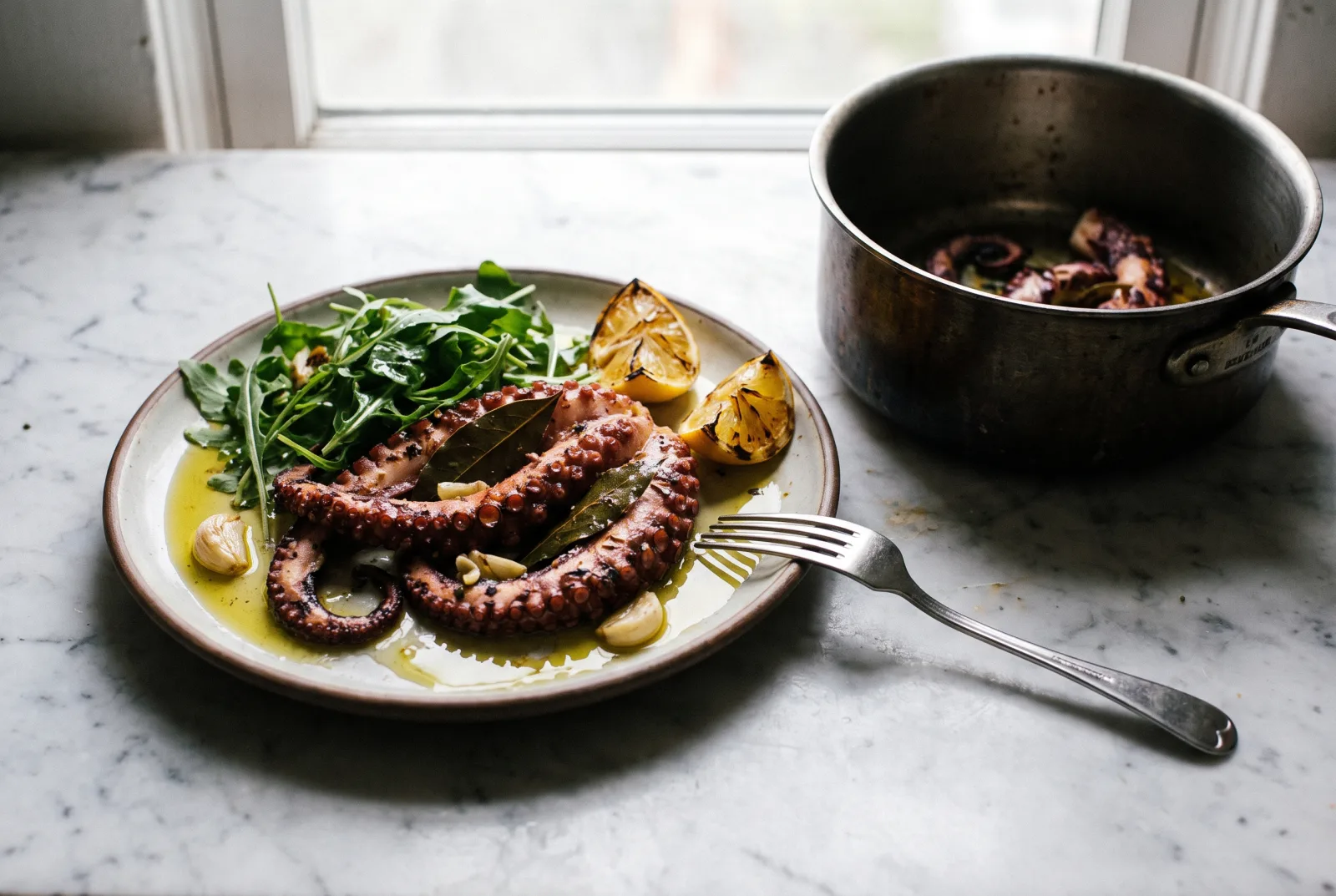 Grilled Octopus | Olive Oil and Lemon Sauce