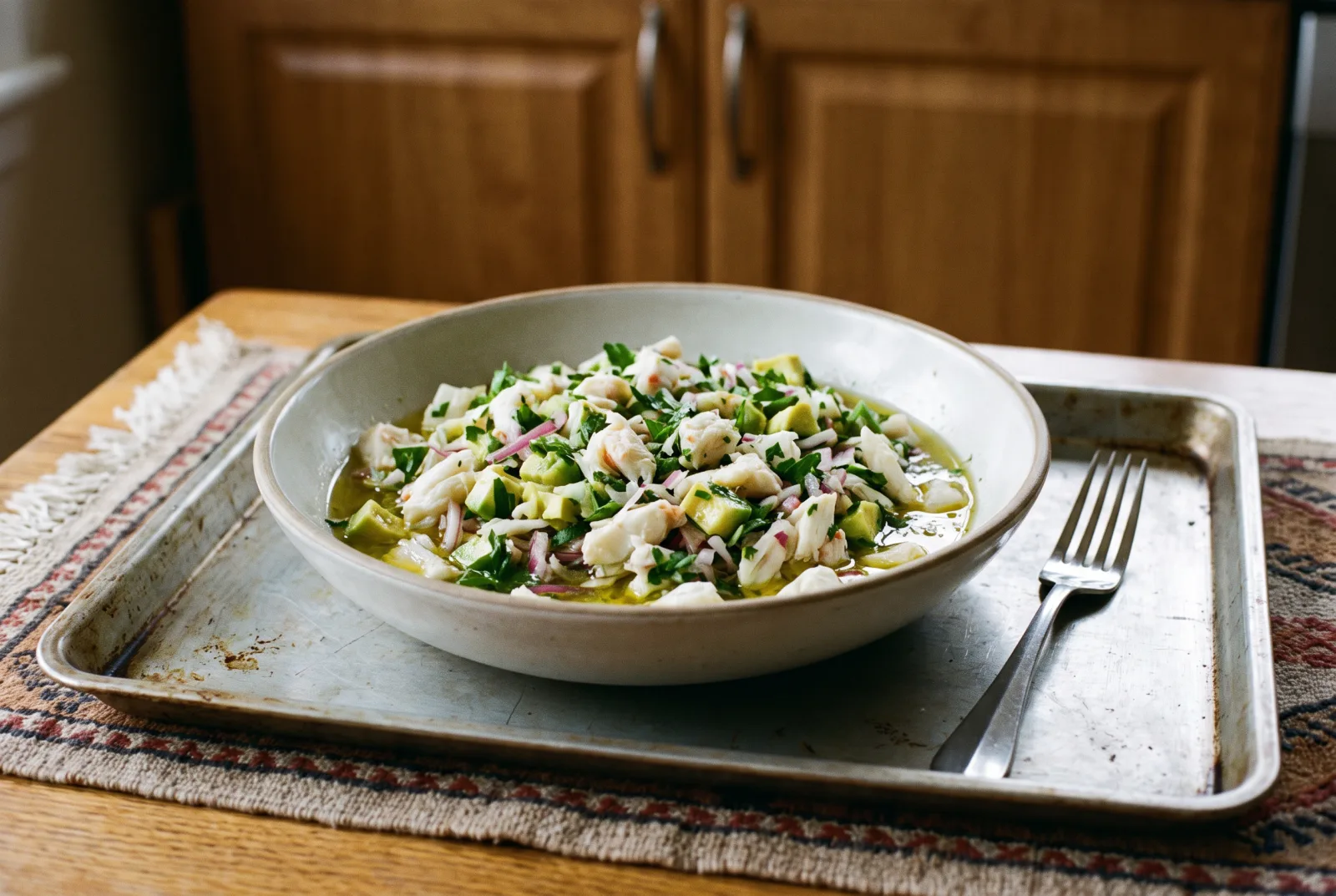 Crab Salad with Avocado and Lemon