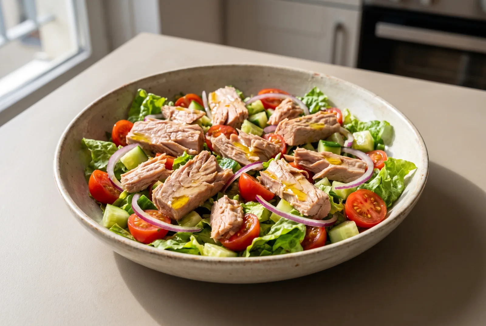 Grilled Tuna Salad with Olive Oil