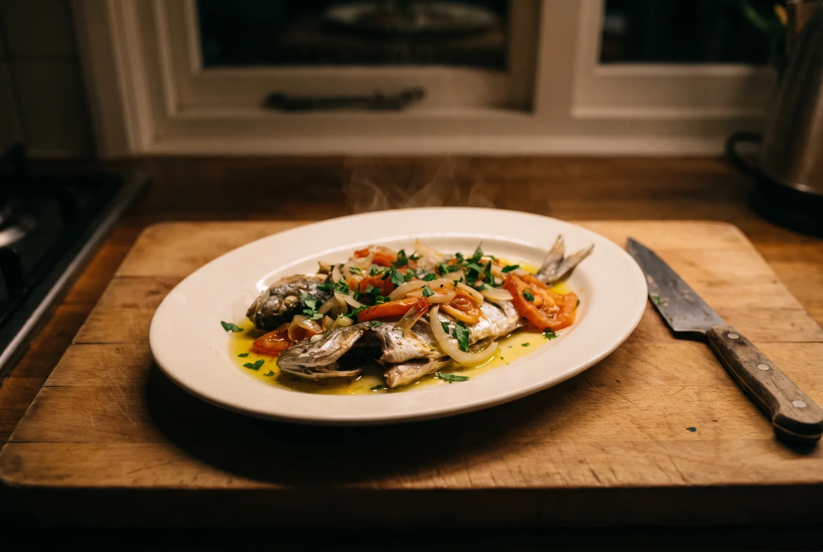 Steamed Horse Mackerel | Fresh Tomato