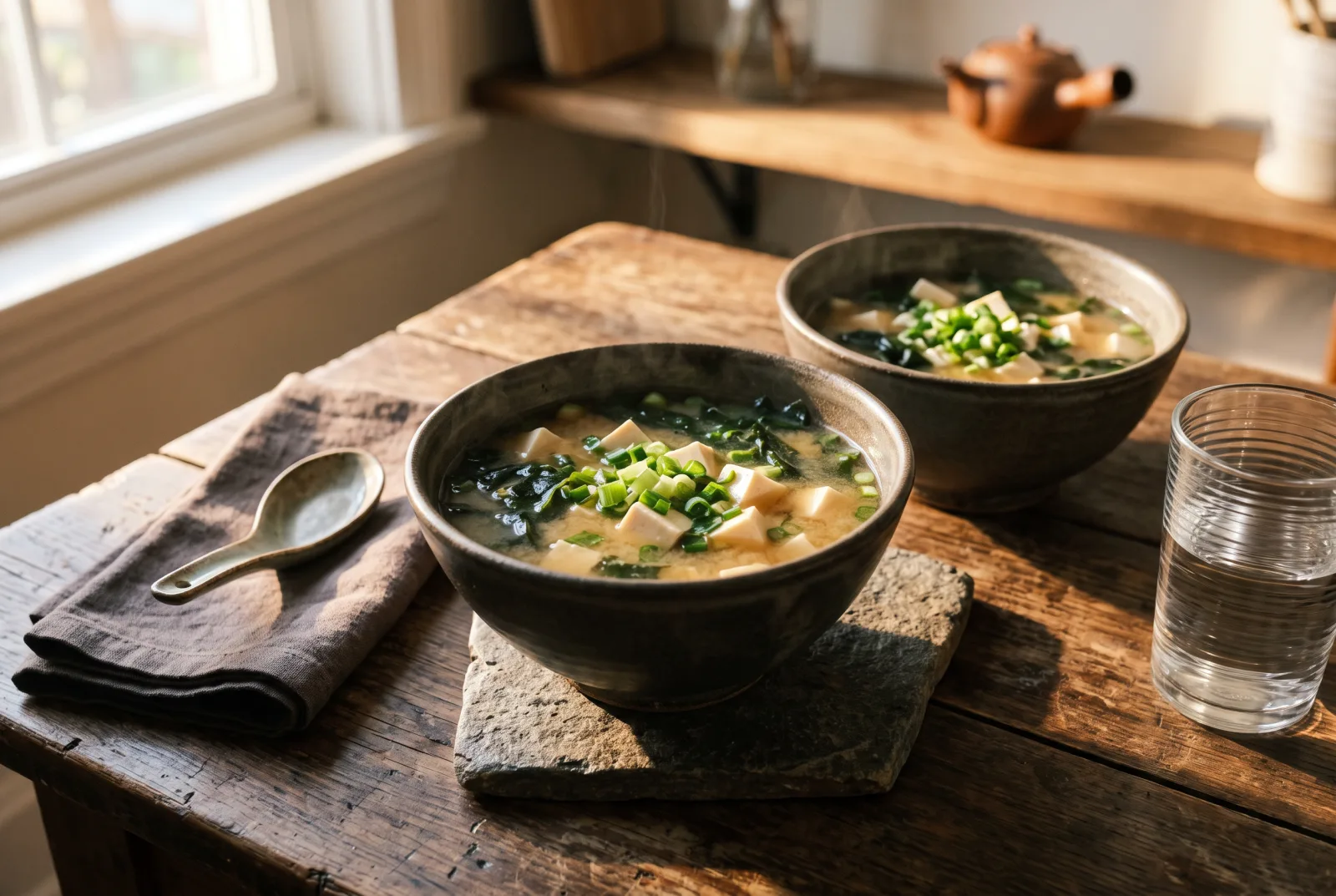 Miso Soup | Japanese Soup with Tofu and Seaweed