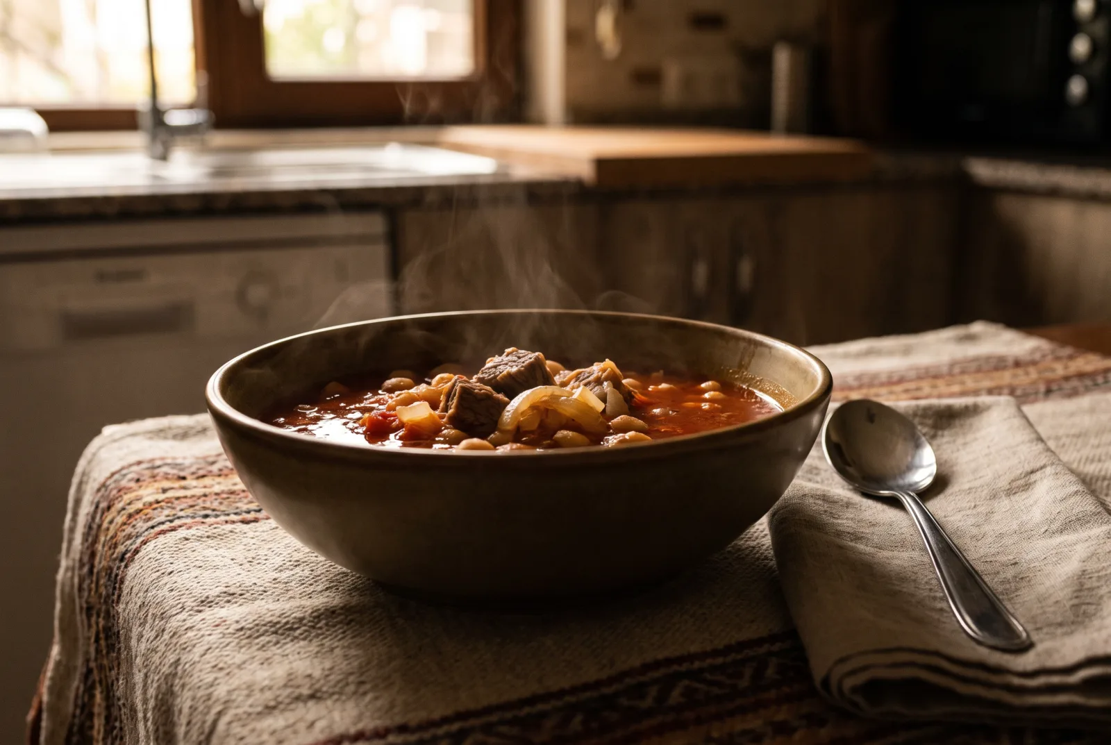 Dried Bean Soup | Tomato and Meat
