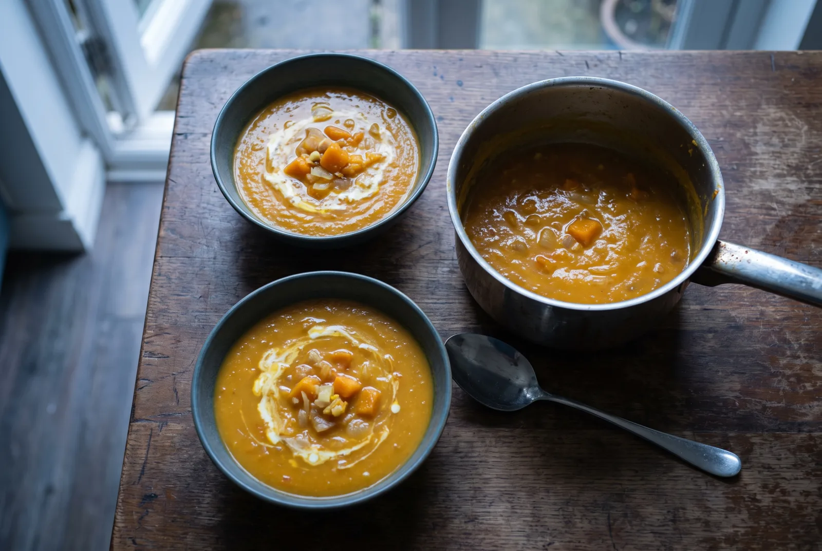 Creamy Pumpkin Soup with Ginger