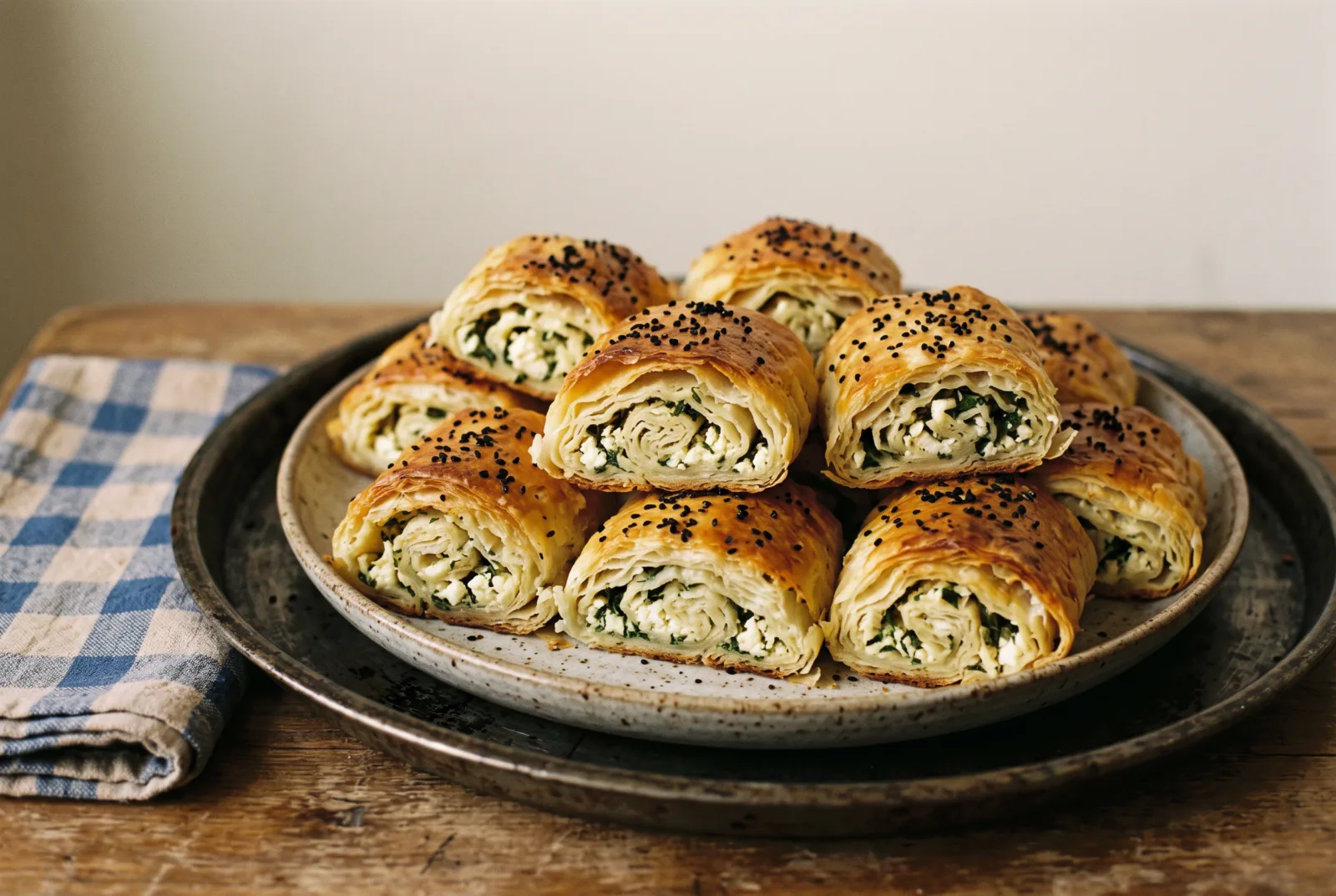 Kol Böreği — Turkish Spiral Cheese Pastry