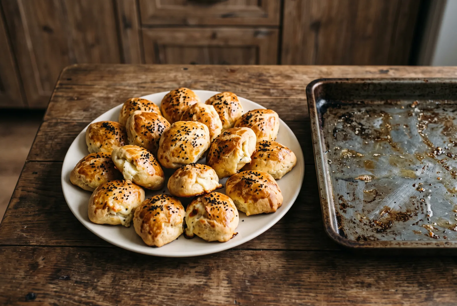 Nigella Seed Cheese Buns | Soft Breakfast Rolls
