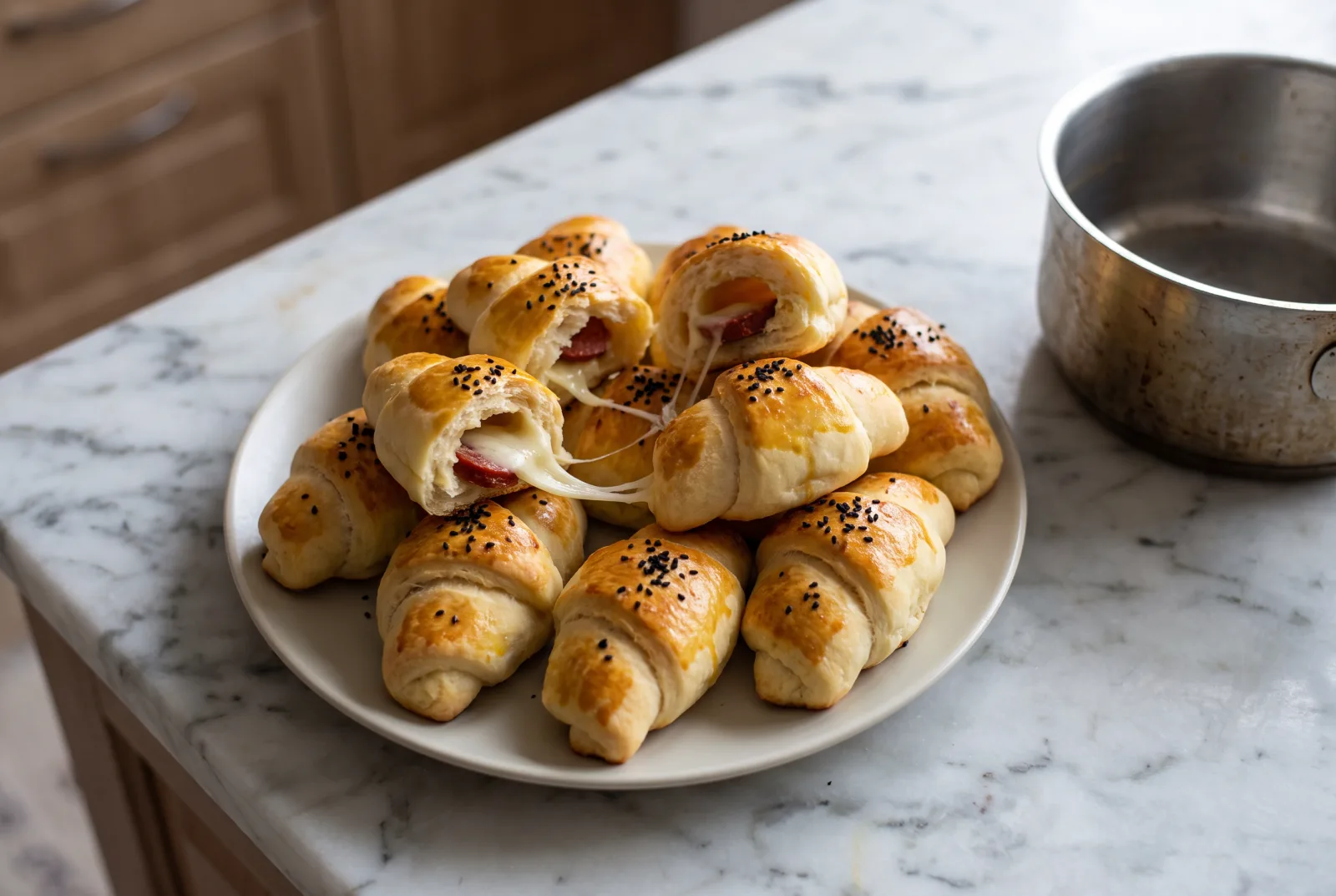 Sucuk and Kashar Pogaca | Spiced Breakfast Rolls