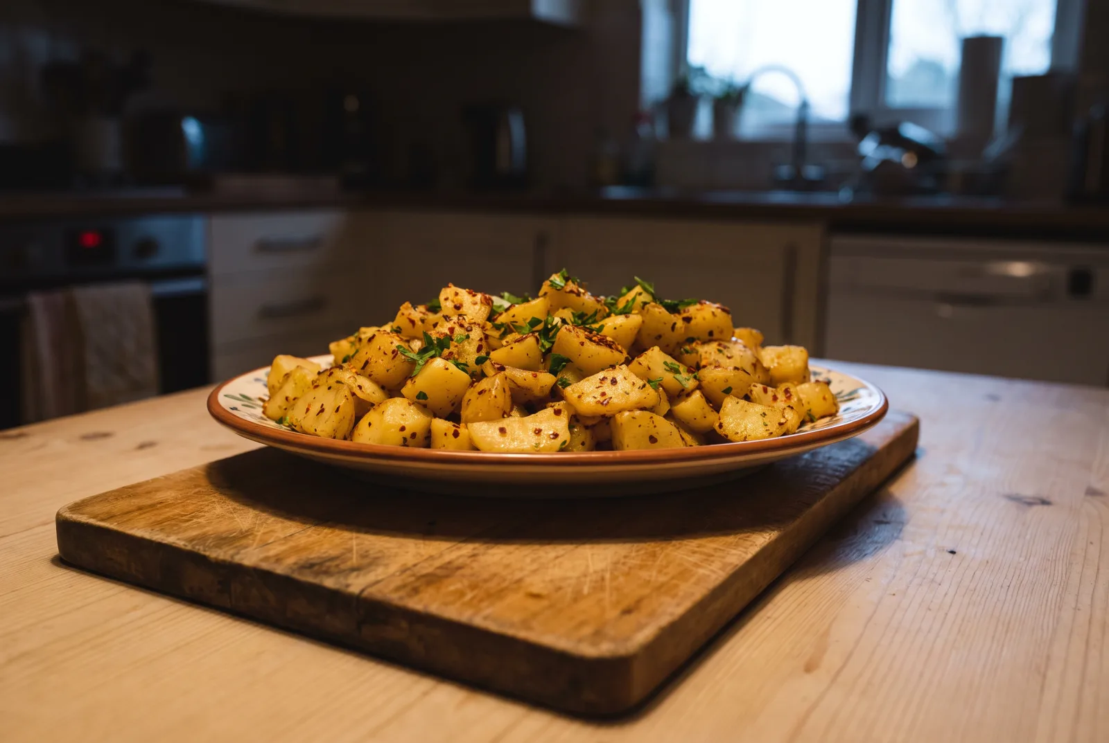 Pan-Fried Potatoes with Yellow Onion | Country-Style
