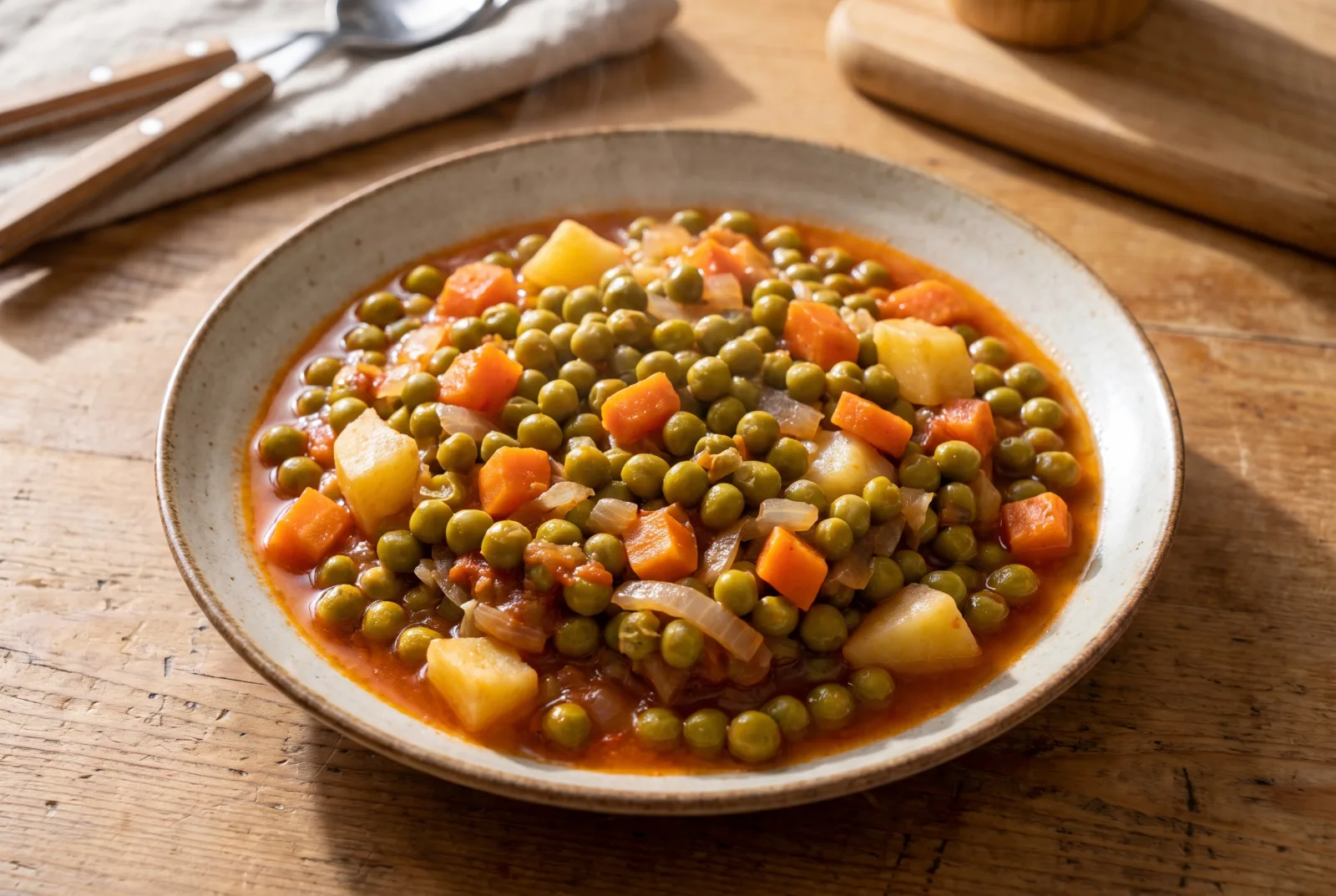 Pea Stew with Carrots and Potatoes