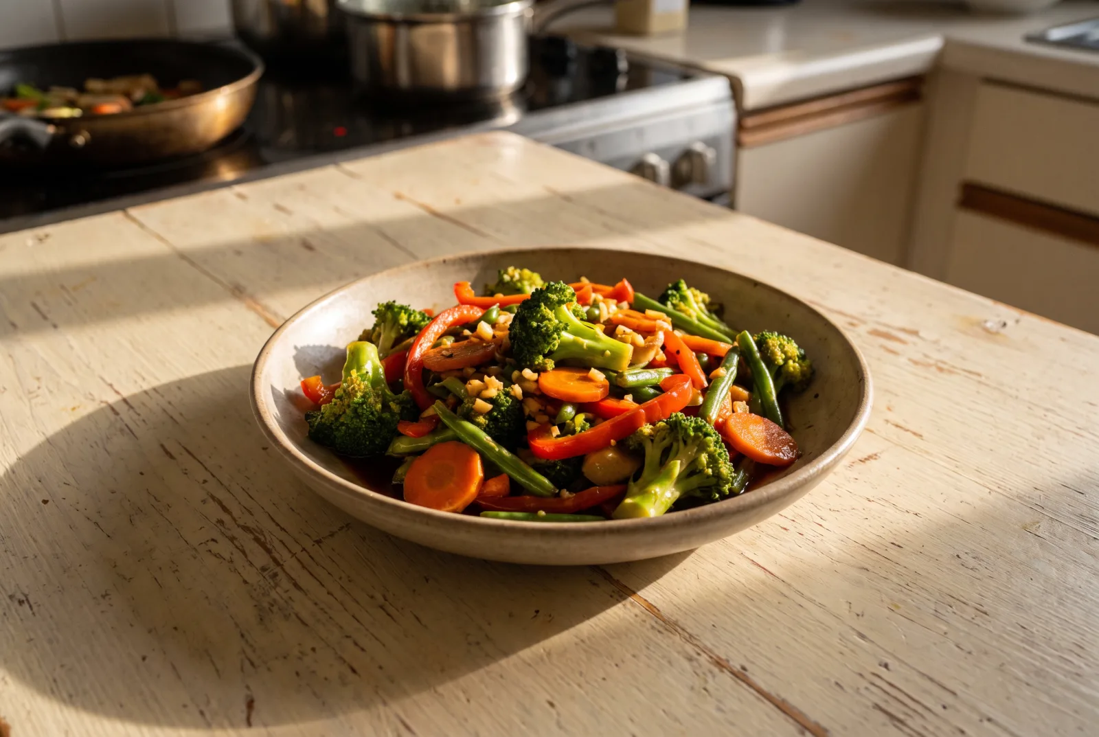 Chinese-Style Vegetable Stir-Fry | Soy Sauce and Mixed Vegetables