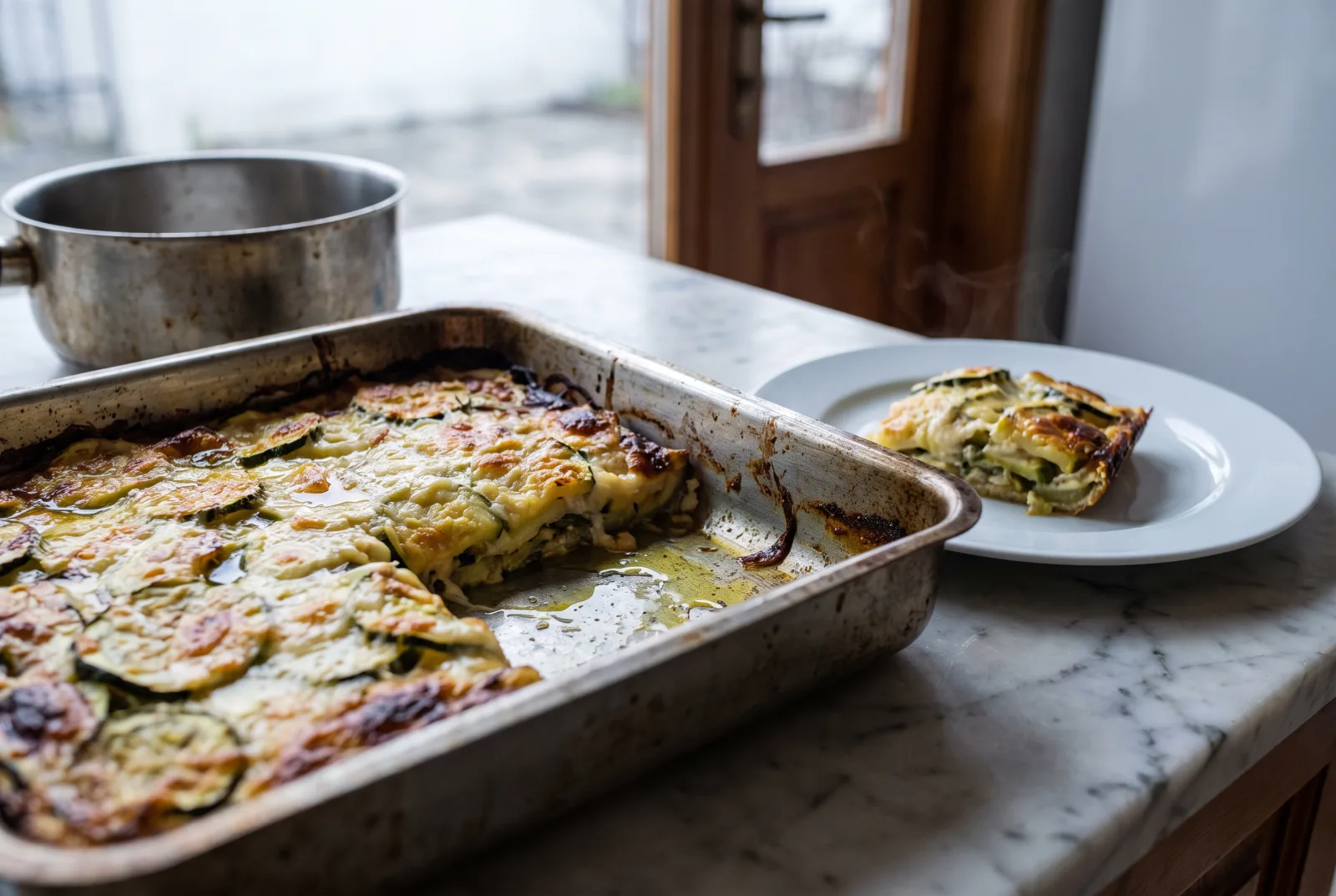 Baked Zucchini Slices | Cheesy Side Dish