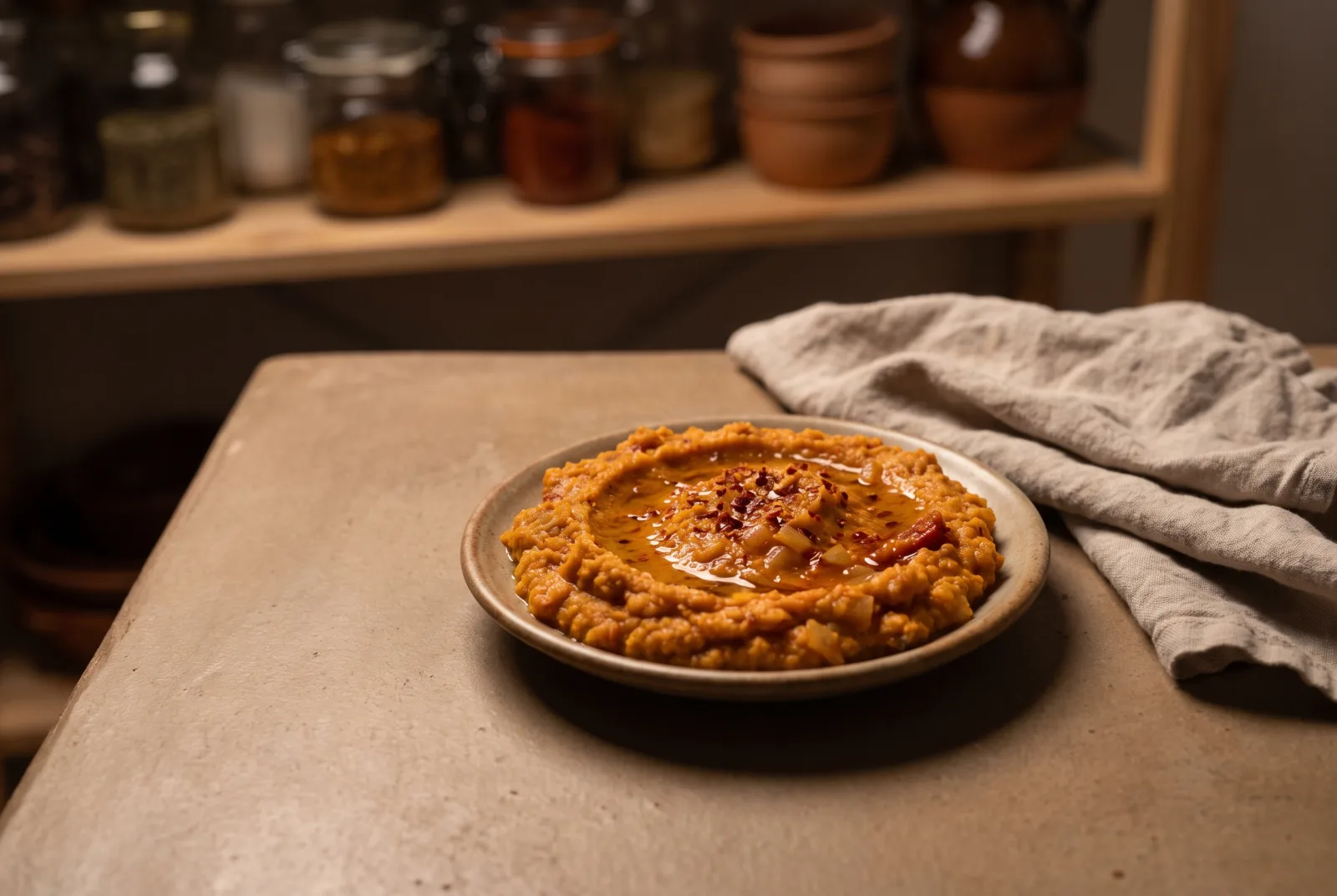 Red Lentil Spread — a Spiced Turkish Meze