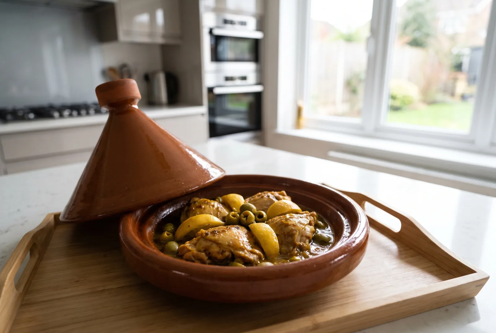 Moroccan Chicken Tagine with Olives and Preserved Lemon