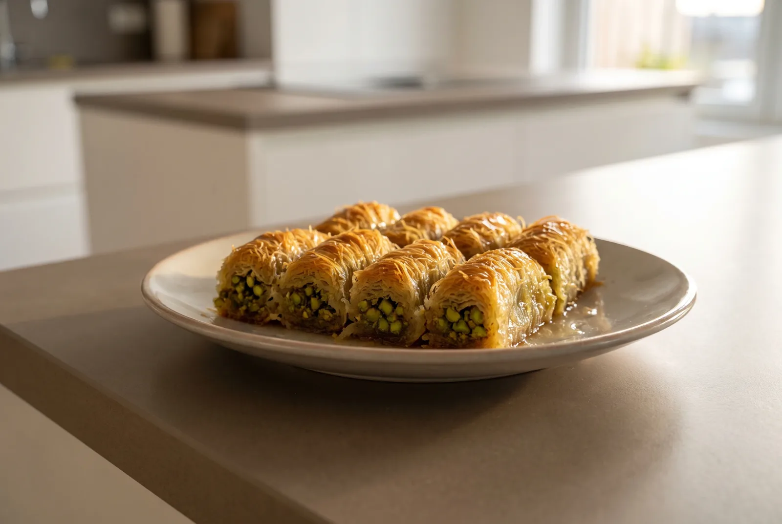 Pistachio Kadayif | Gaziantep-Style Rolled Kadayif