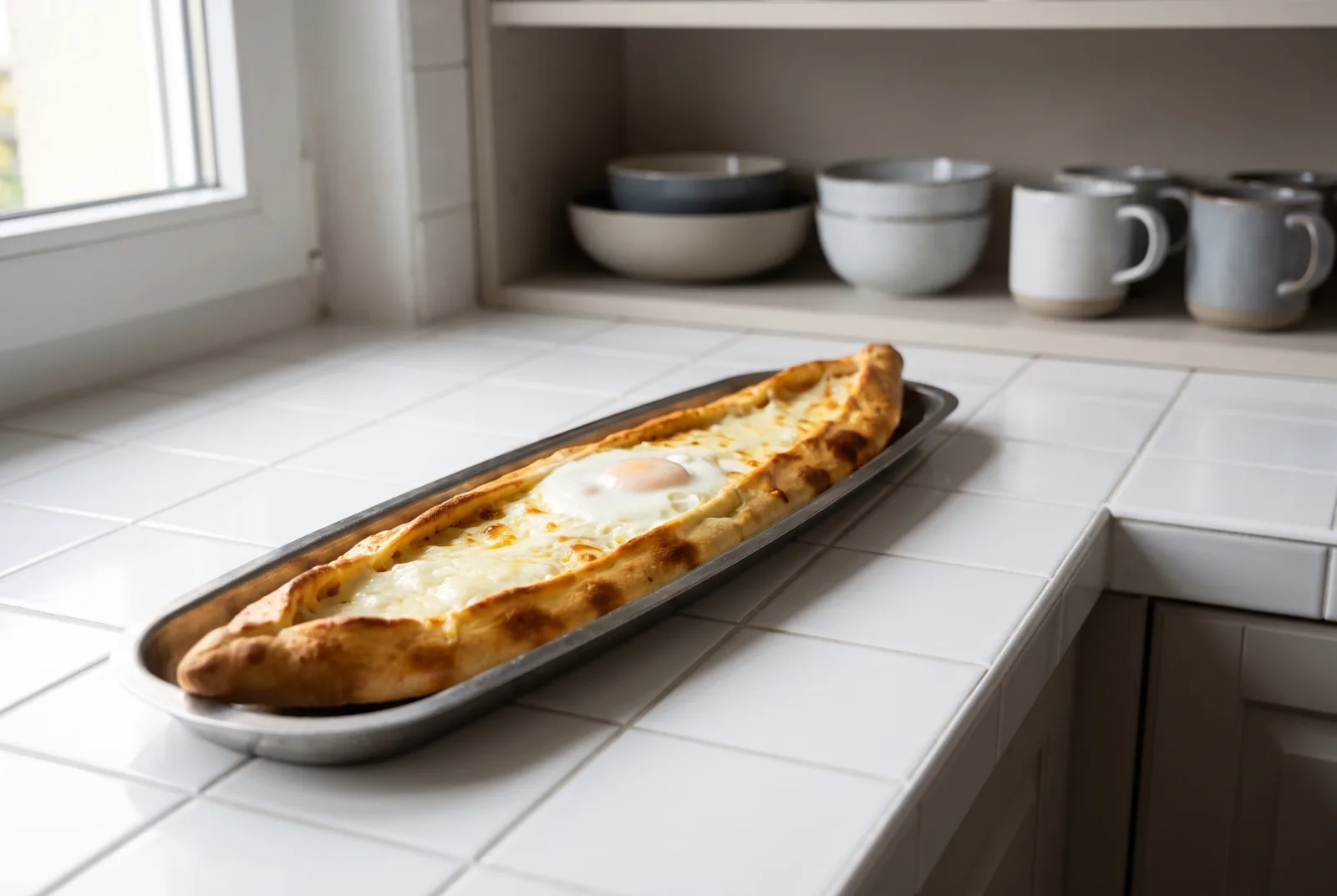 Black Sea Pide | Boat-Shaped Cheese Pide with Egg