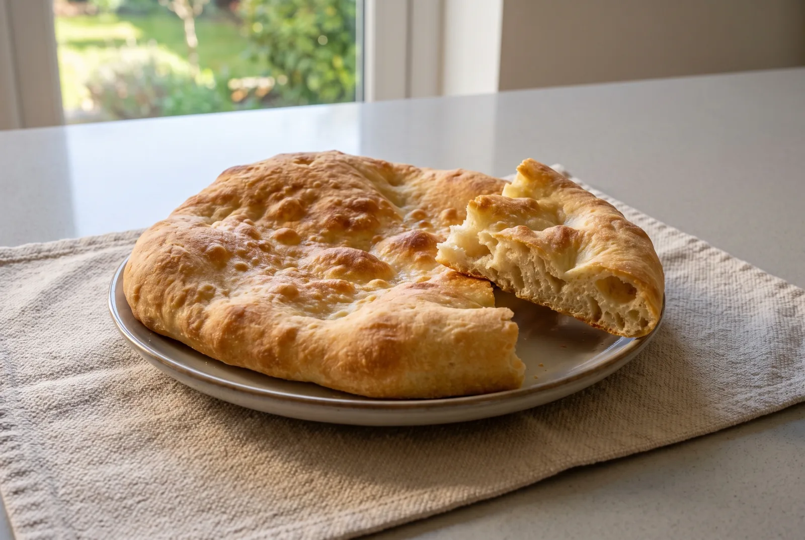 Katıklı Ekmek (Van-Style Cheese-Stuffed Breakfast Flatbread)