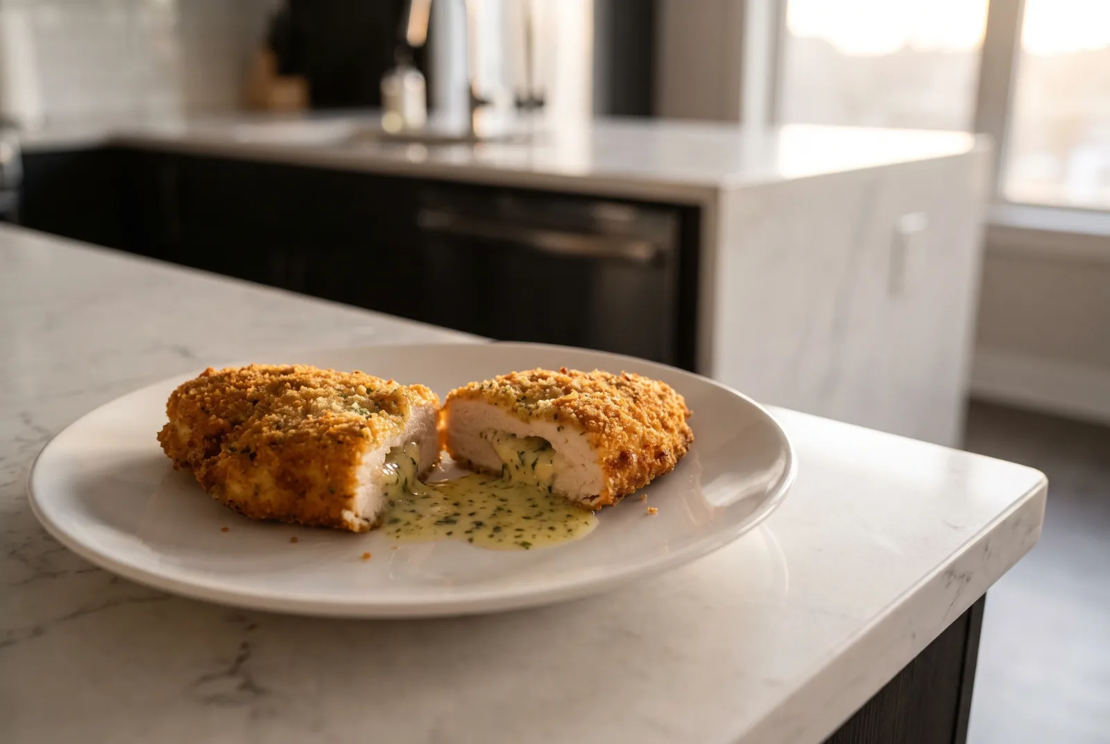 Kiev Usulü Tavuk — Ukrainian-style chicken filled with butter