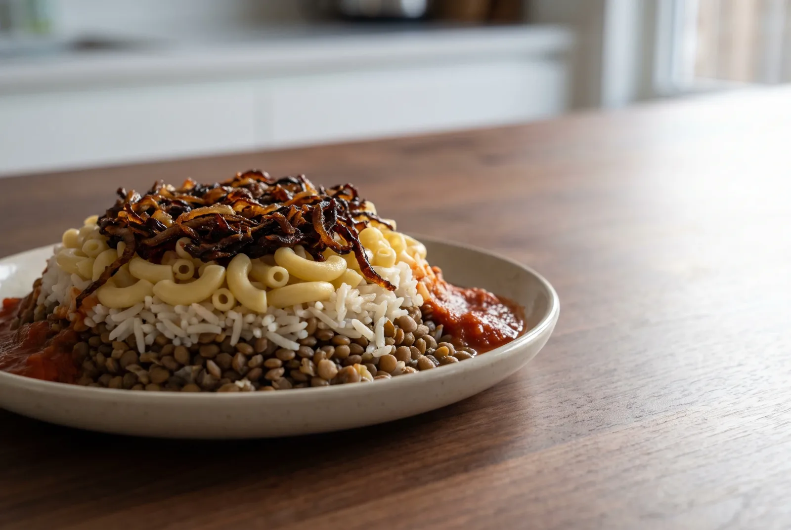 Koshari | Egyptian Lentils, Rice, and Pasta