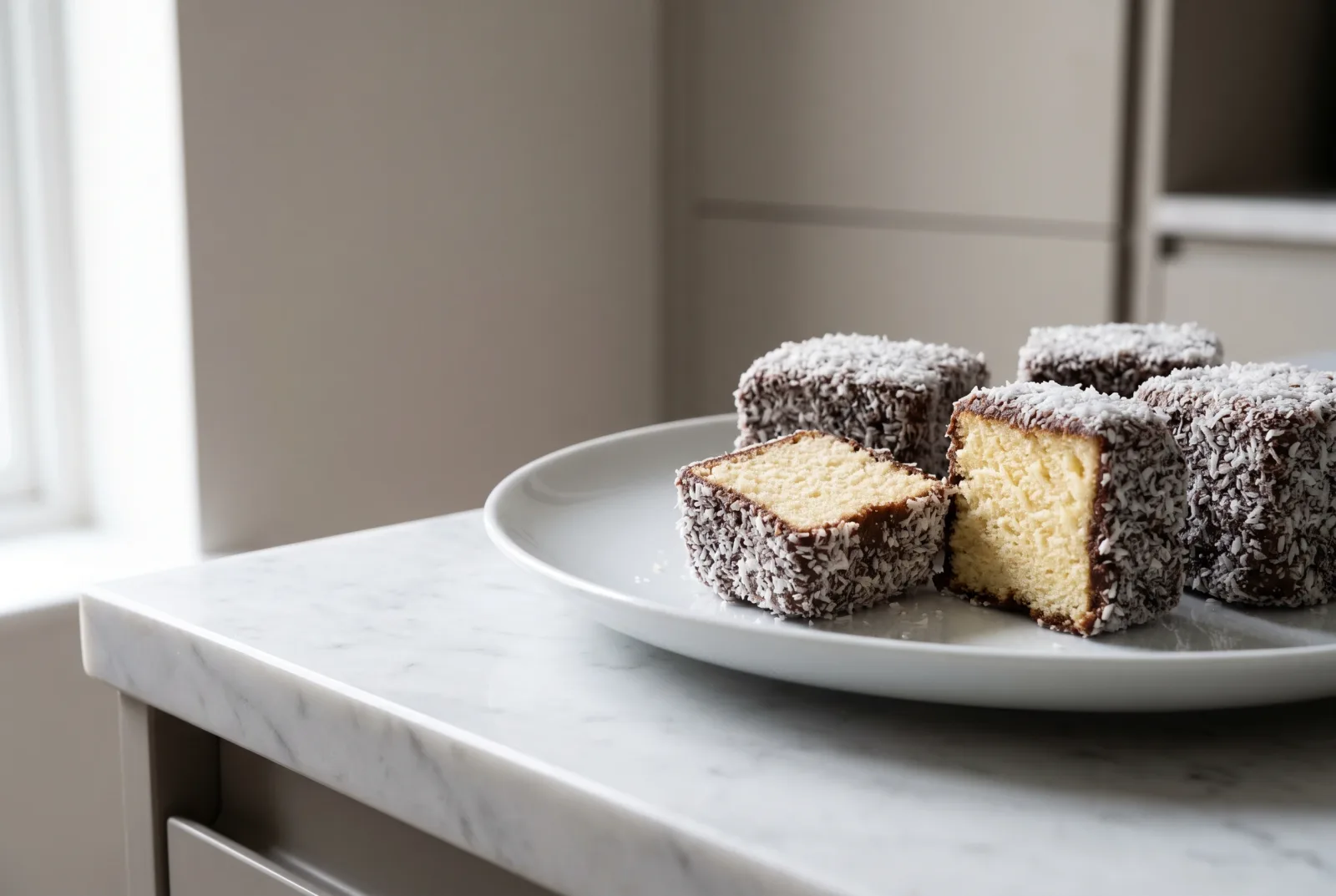 Lamington | Australian Chocolate-Covered Cake