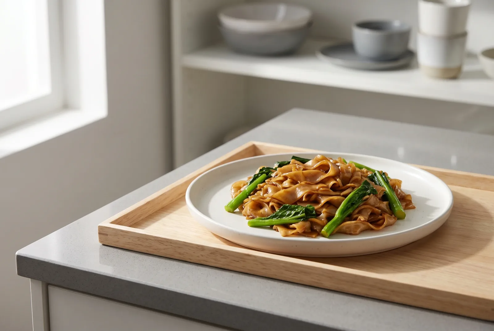 Pad See Ew | Thai Stir-Fried Wide Rice Noodles with Soy