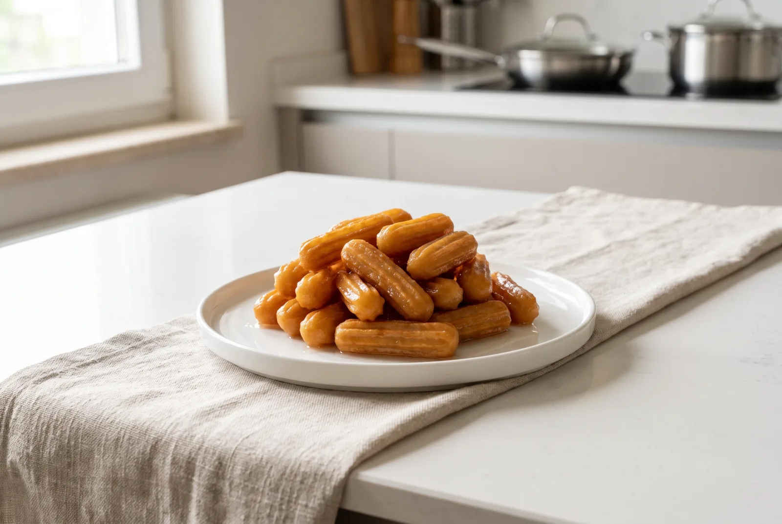 Vezir Parmağı (Turkish Fried Dough Fingers in Syrup)