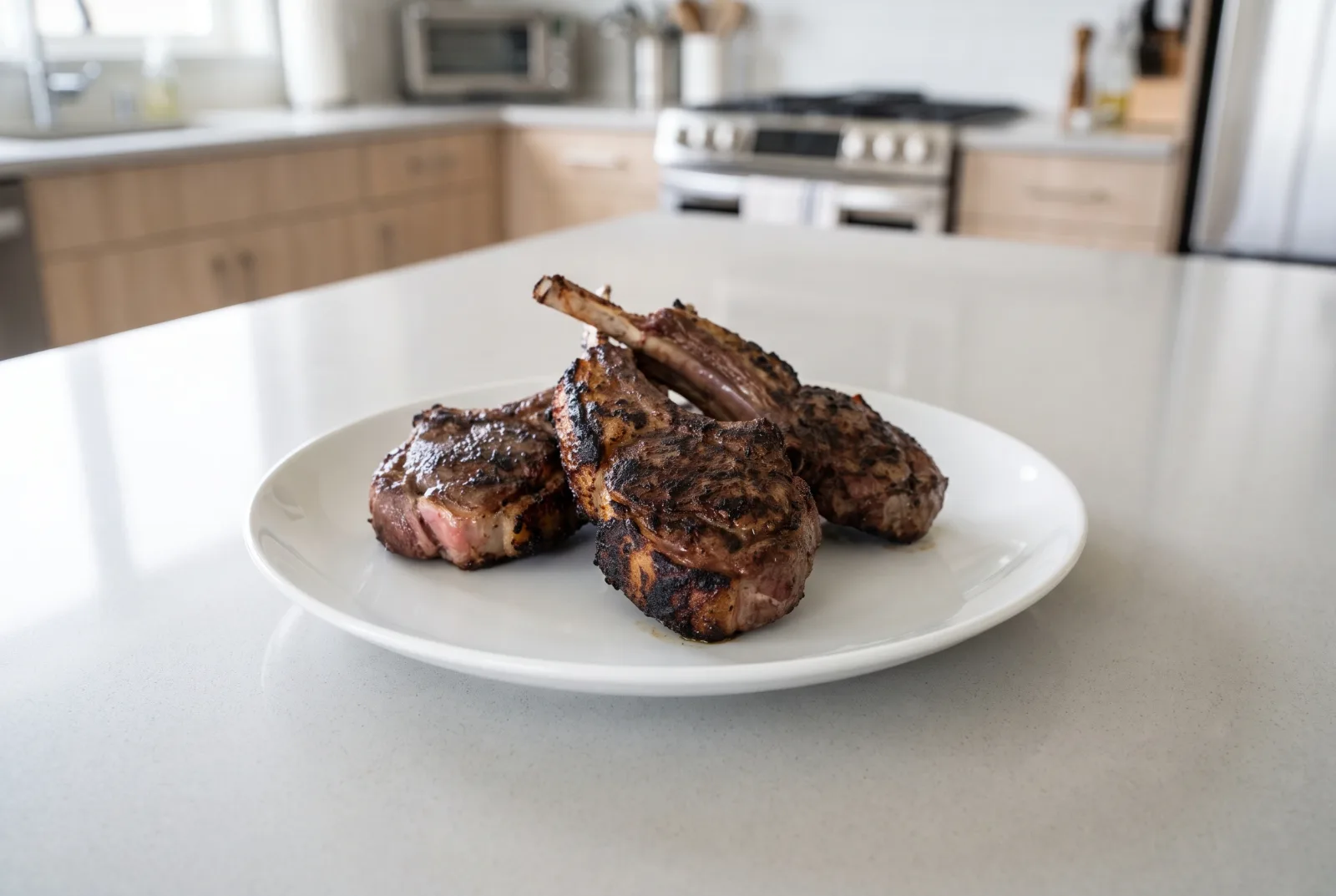 New Zealand-Style Grilled Lamb Chops with Rosemary