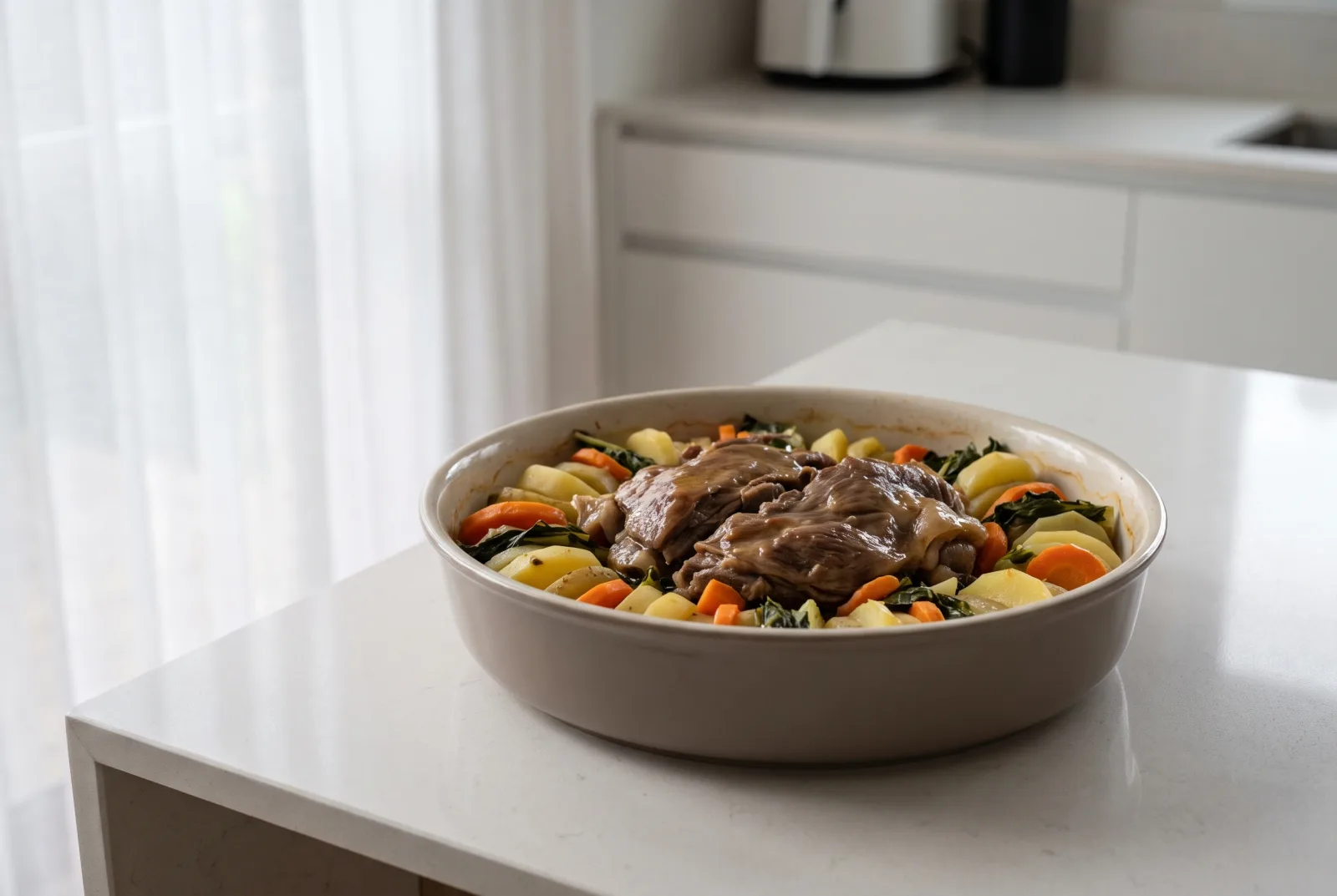 Dimlama — Uzbek Layered Lamb and Vegetable Stew