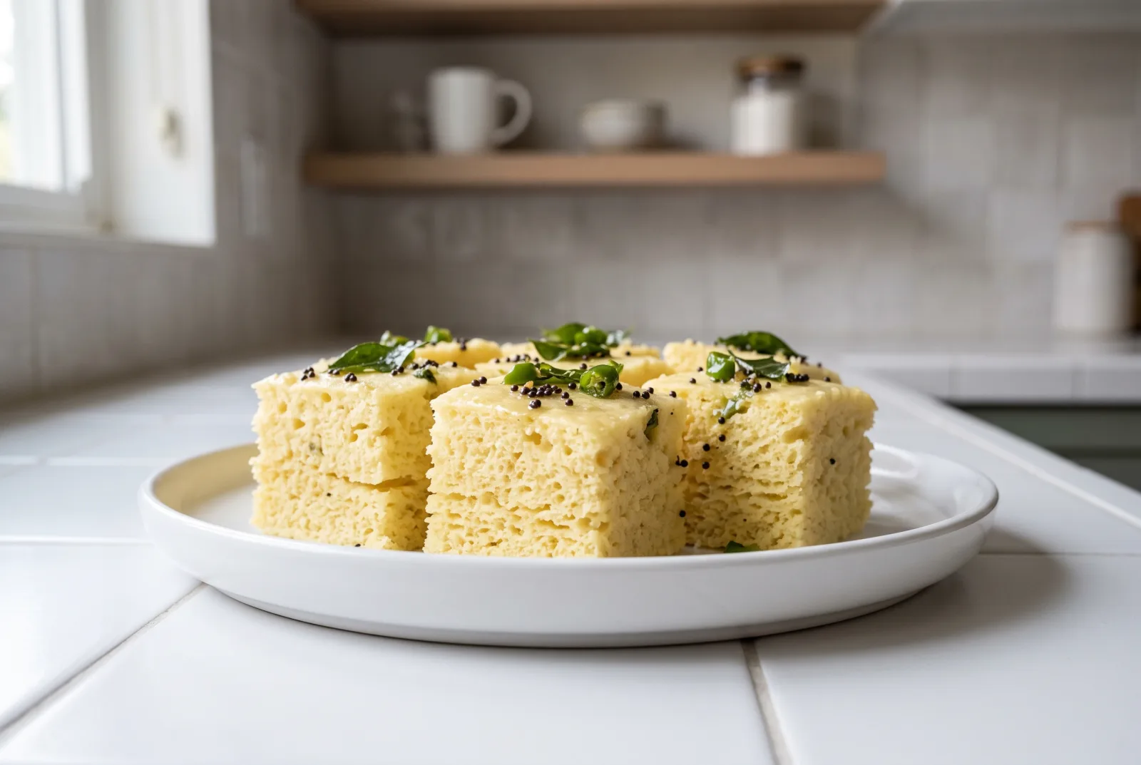 Dhokla | Indian Steamed Chickpea Flour Cake